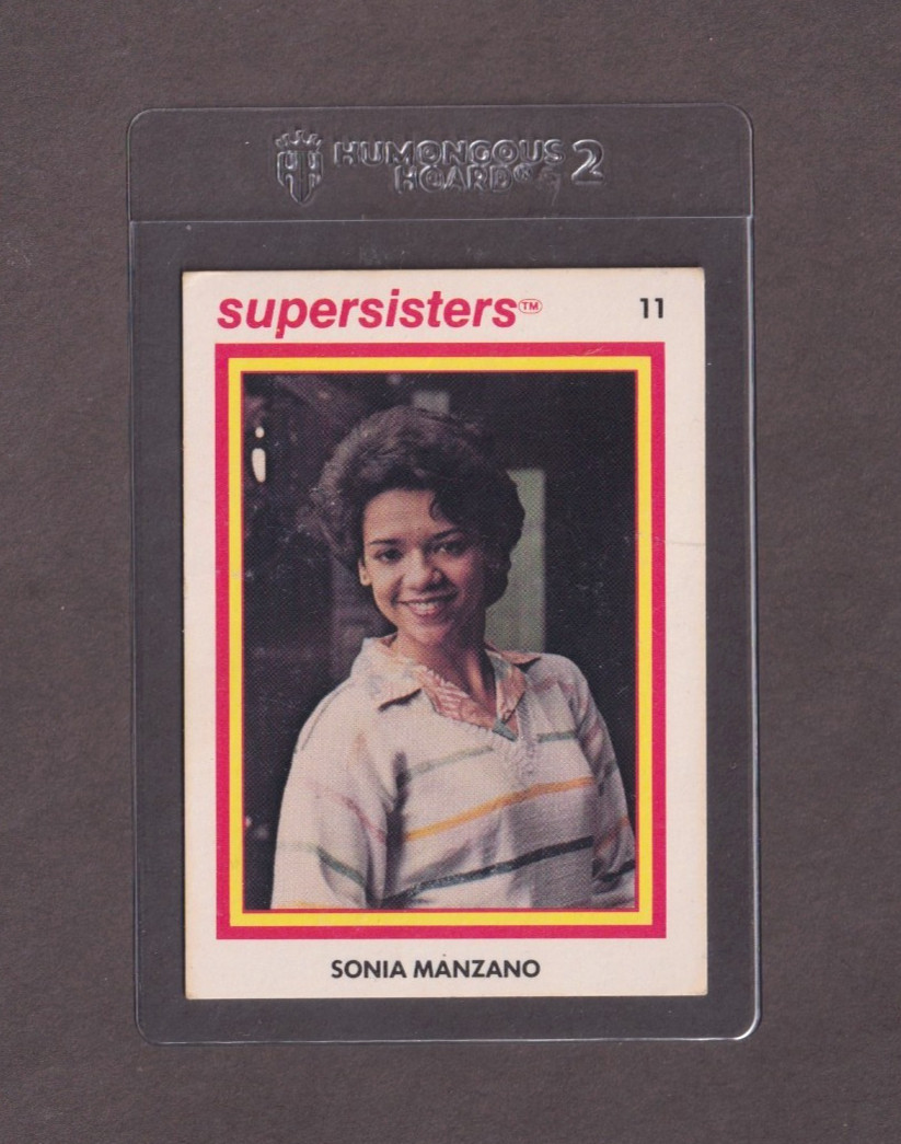 Vintage 1979 Supersisters Card --Sonia Manzano-- (Maria on Sesame Street) RARE