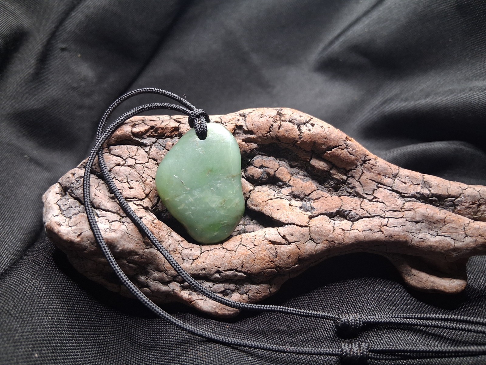 Big Sur Nephrite Jade Stone Pendant.