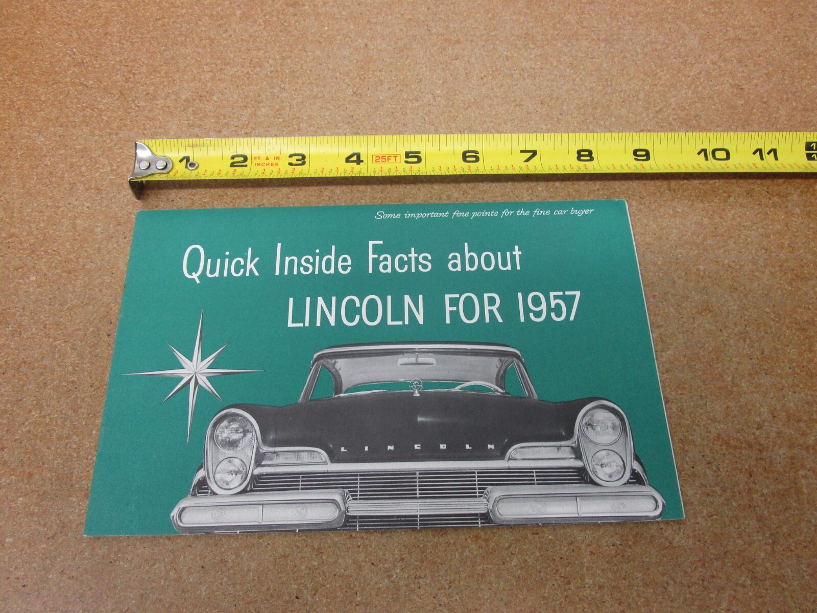 1957 Lincoln Quick Facts Premiere sales brochure 16 pg ORIGINAL literature