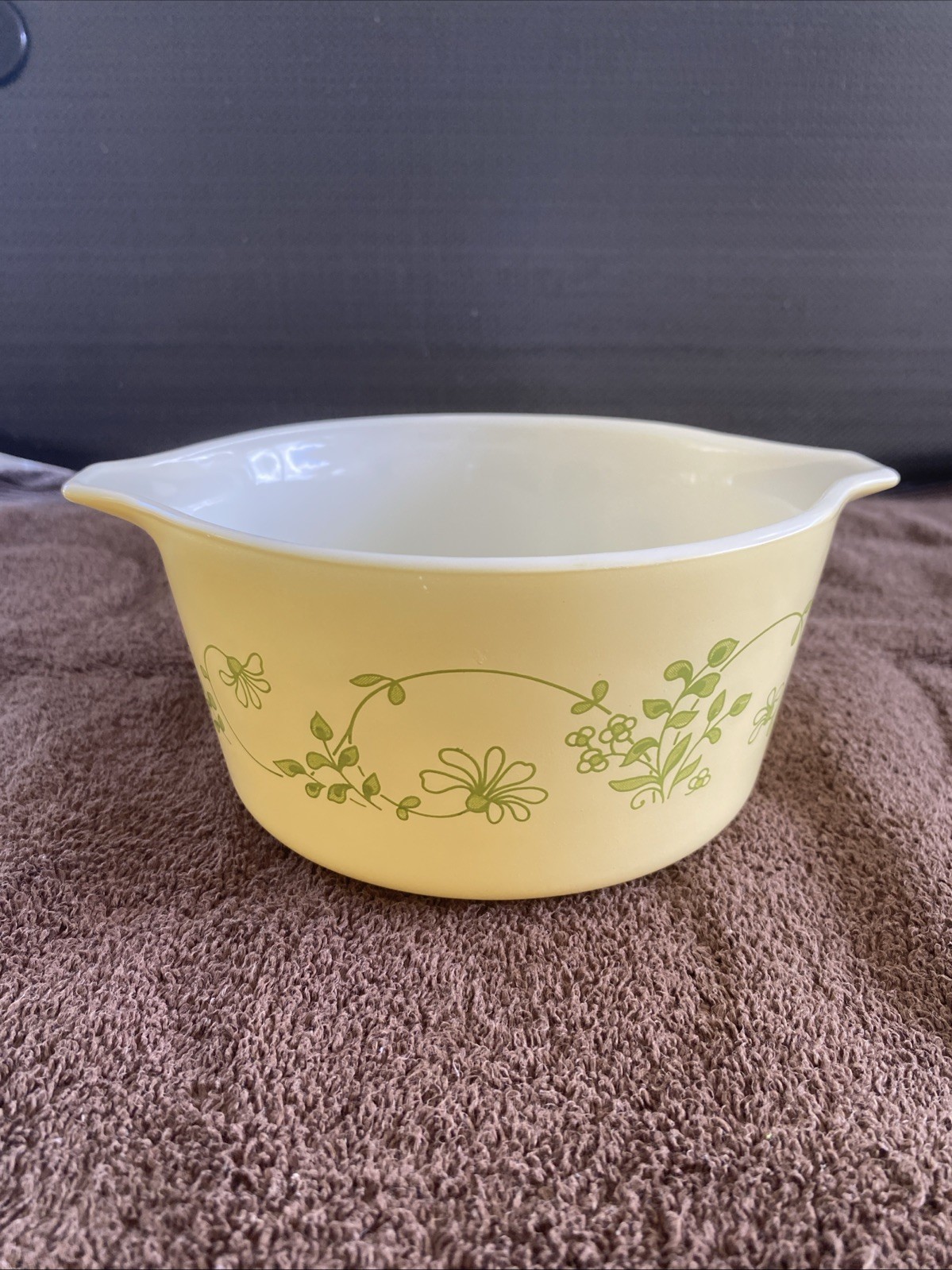 Vintage Pyrex 473-b Shenandoah Casserole Dish Pre-owened