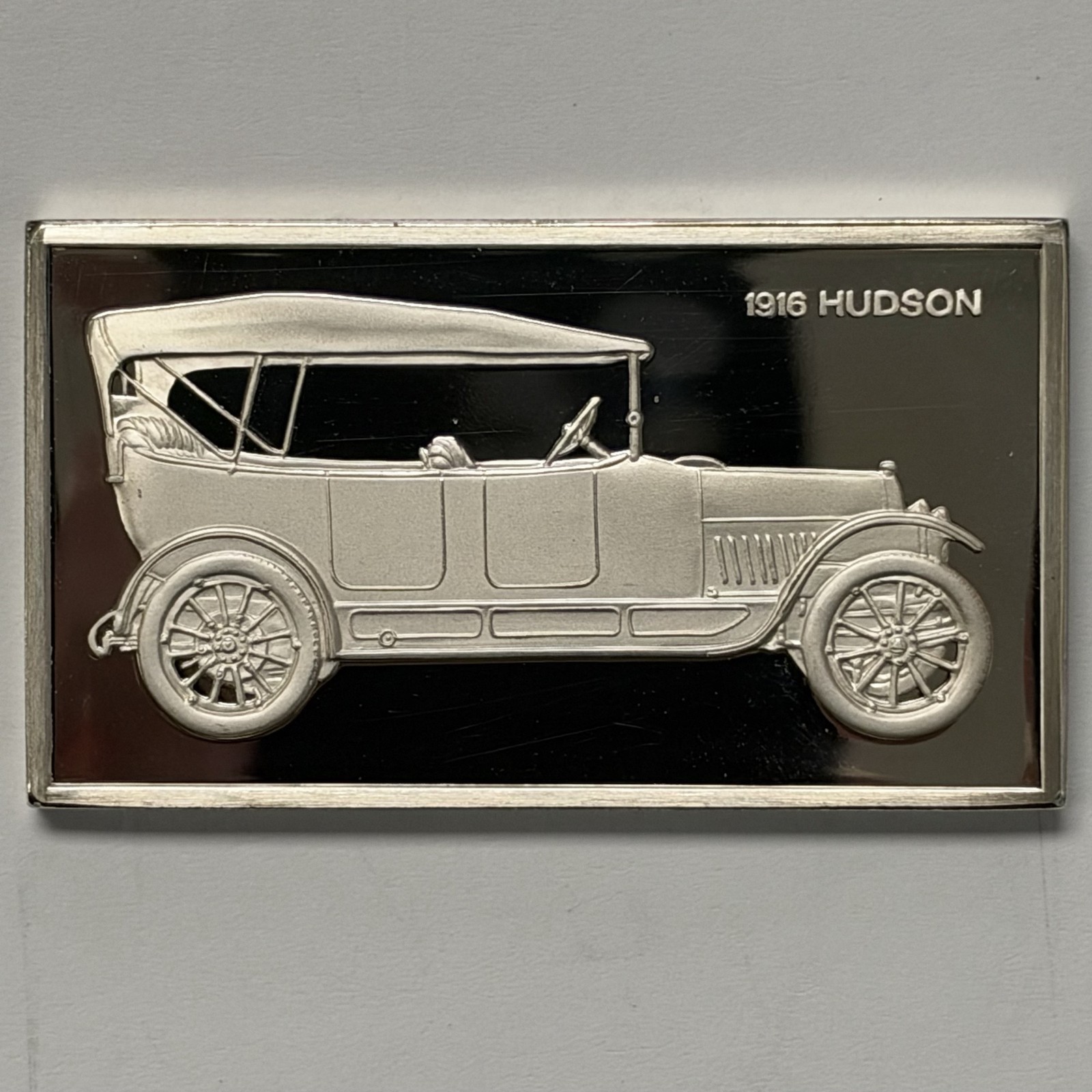 1916 Hudson Franklin Mint 1000 Grain Sterling Silver Bar Ingot (~2oz ASW) Rare 1916 Hudson Franklin Mint 1000 Grain Sterling Silver Bar Ingot (~2oz ASW) Rare