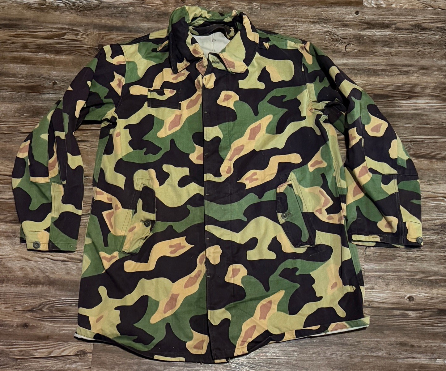 Vintage Czech Salamander Jacket Mens L Camo Paratrooper Military MLOK 50s 60s Vintage Czech Salamander Jacket Mens L Camo Paratrooper Military MLOK 50s 60s