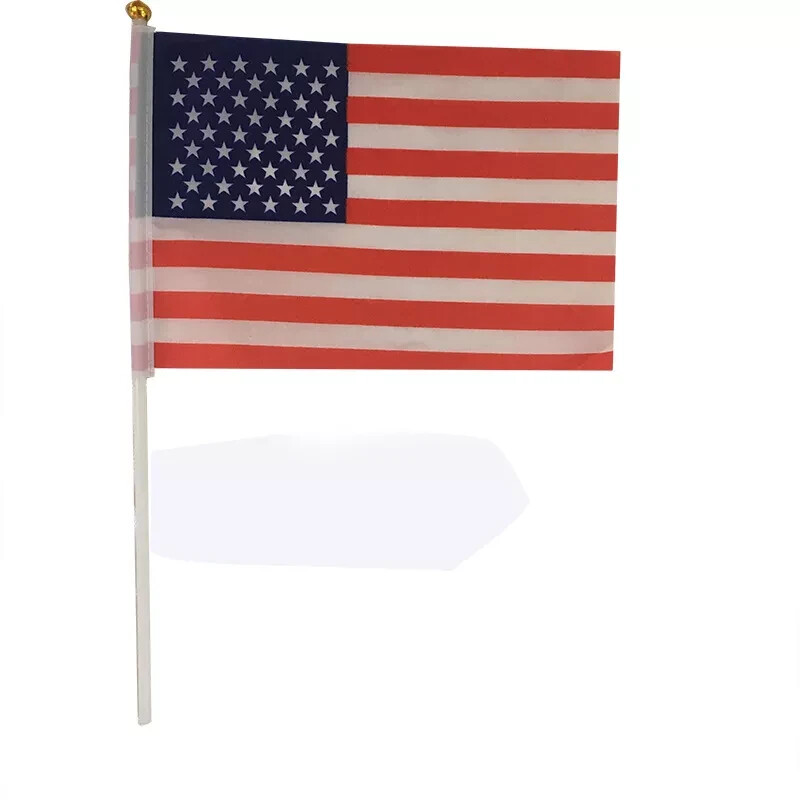 American party flags (10) Flags w/ plastic poles