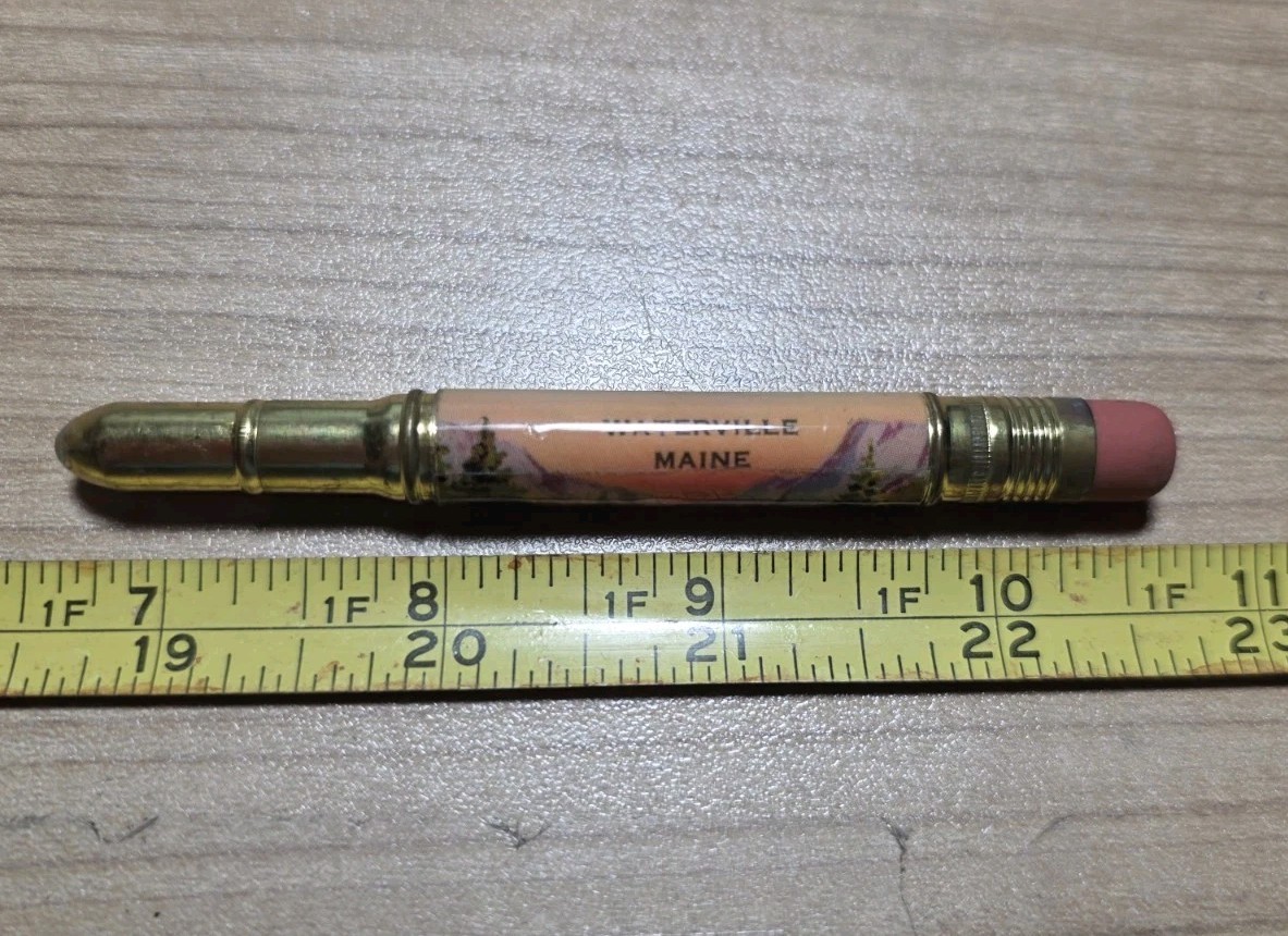 Vintage Waterville Maine Bullet Pencil