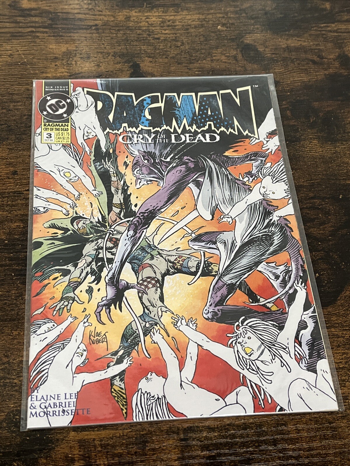 Ragman Cry of the Dead #3 DC Comics 1993 Excellent Condition Collectible