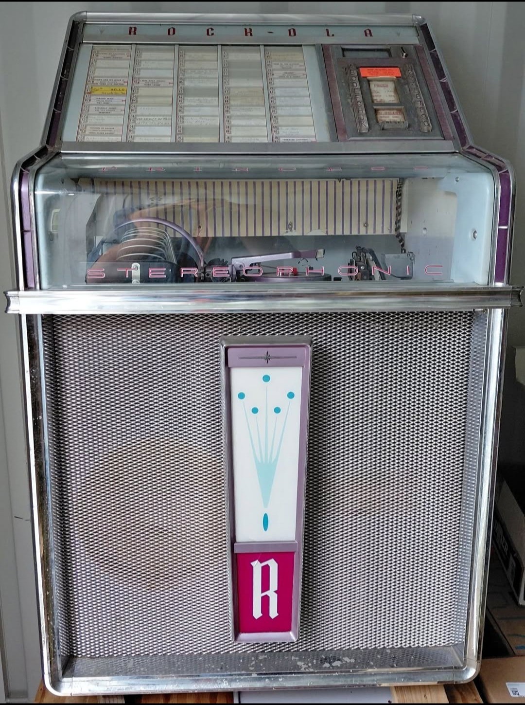 Original 1962 Rock-Ola Model 1493 Princess Jukebox – 100 Selection – Visible Mec