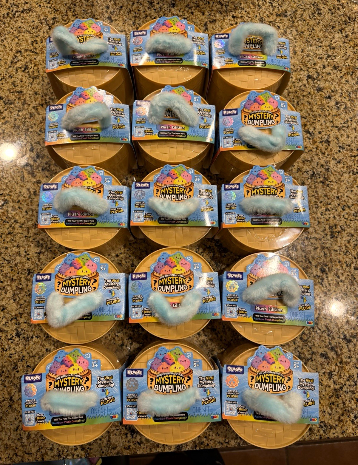 SET OF 15 * RMS Viral Mystery Dumpling PLUSH, Rainbow Plush Edition NEW RELEASE 