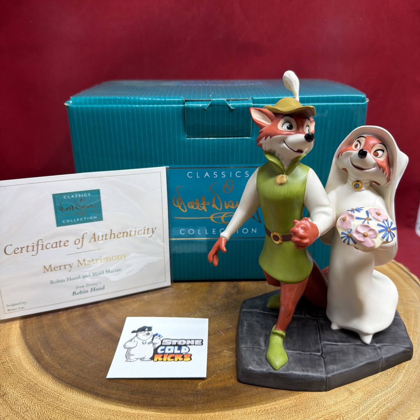 WDCC Merry Matrimony, Robin Hood & Maid Marian Wedding, Disney Figurine 4012500