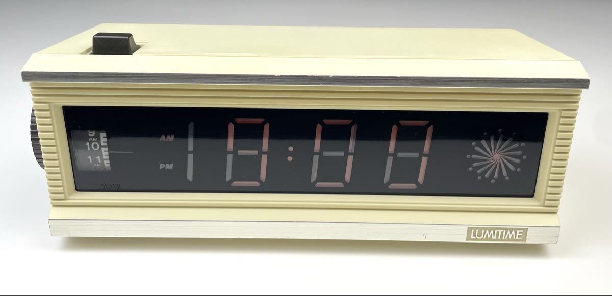 Lumitime YT-102 Electric Clock Vintage Tamura Denki Retro Illuminated Desk Clock