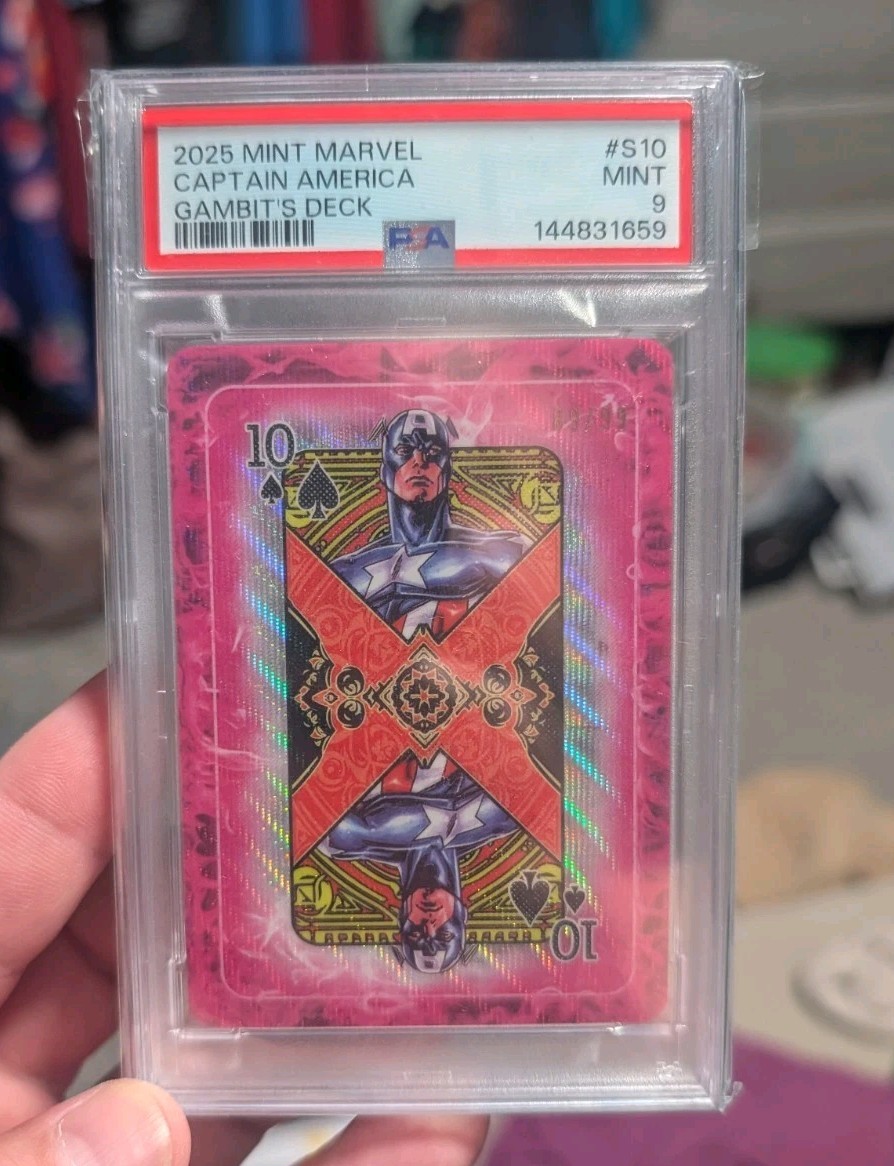 2025 Topps Marvel Mint Captain America Gambits Deck /99 PSA 9 MINT Low Pop
