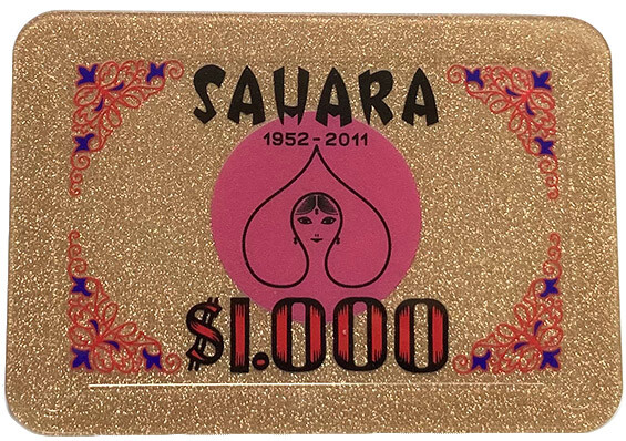 $1000 SAHARA CASINO POKER PLAQUE