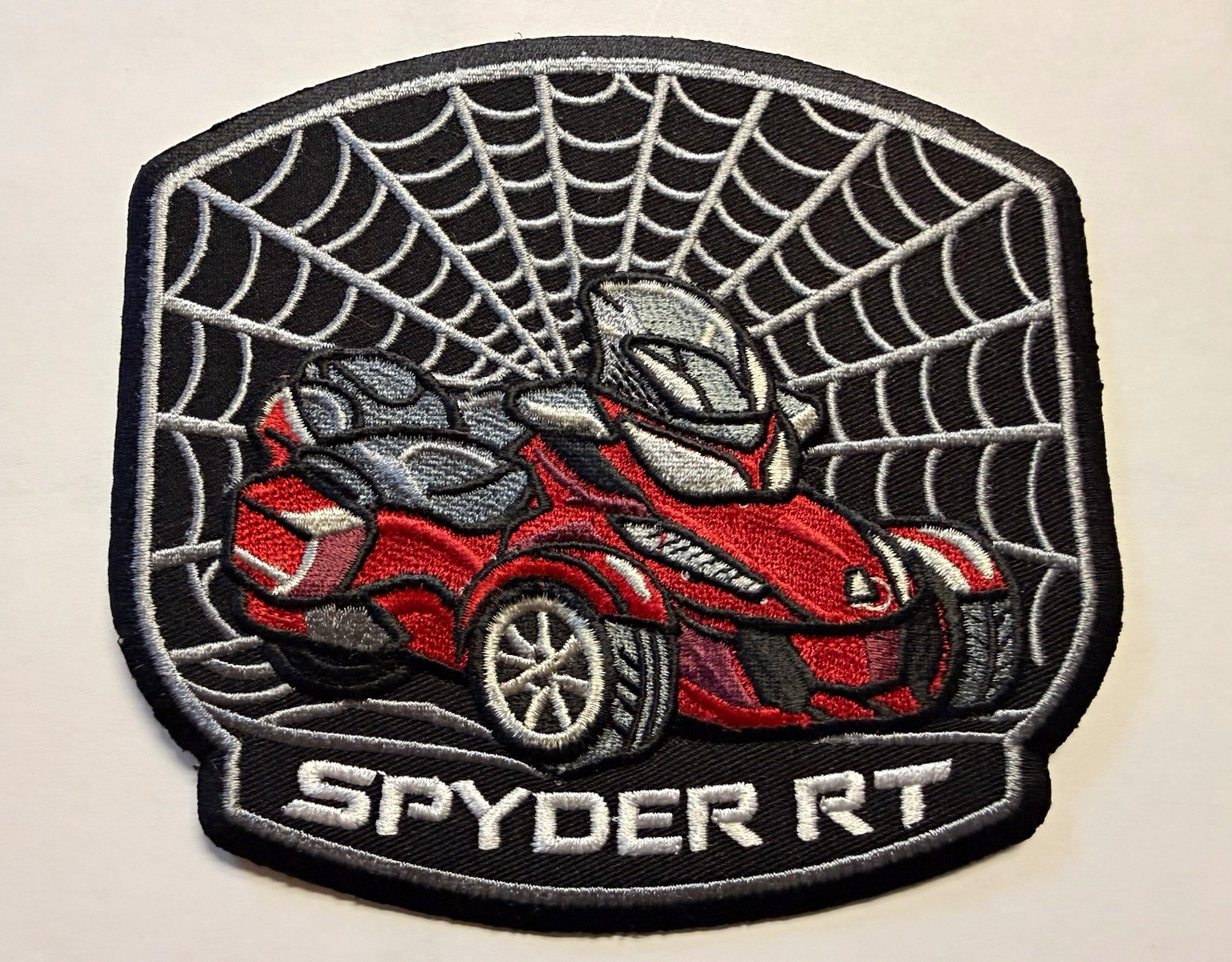 Spyder RT Vehicle Collectible Patch - Red Spyder RT Vehicle Patch 5.5 Inch