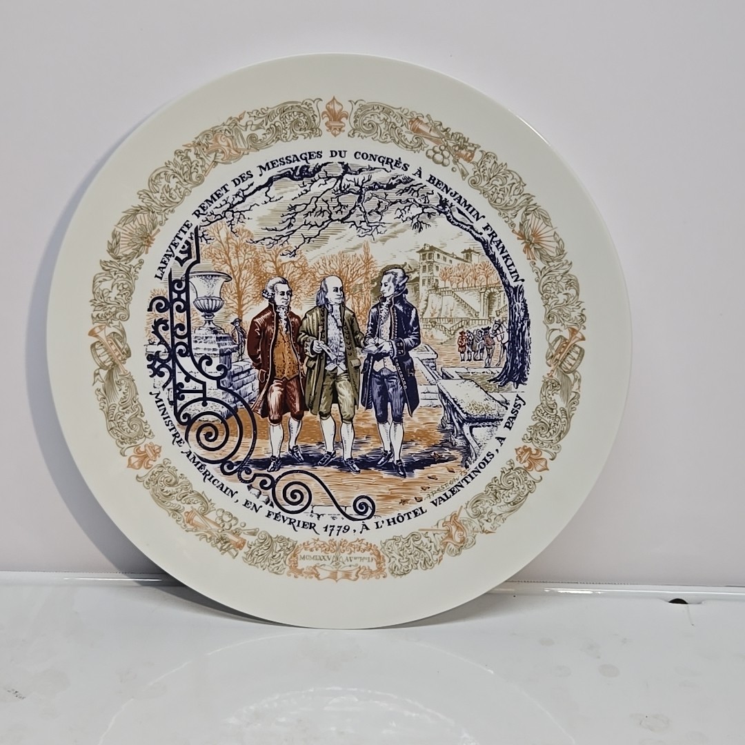 Vintage D\'ARCEAU LIMOGES Assiette HENRI D\'ARCEAUL Fils France Plate Numbered 634 Vintage D\'ARCEAU LIMOGES Assiette HENRI D\'ARCEAUL Fils France Plate Numbered 634