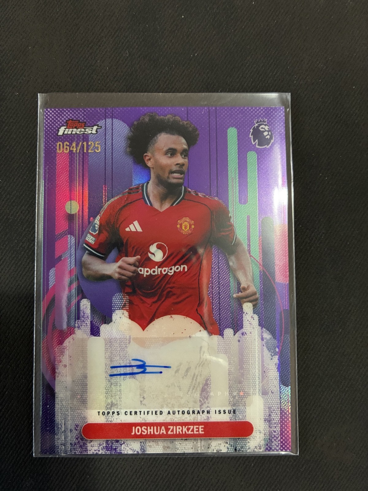 Topps Finest Premier League 25/26 Joshua Zirkzee Auto /125