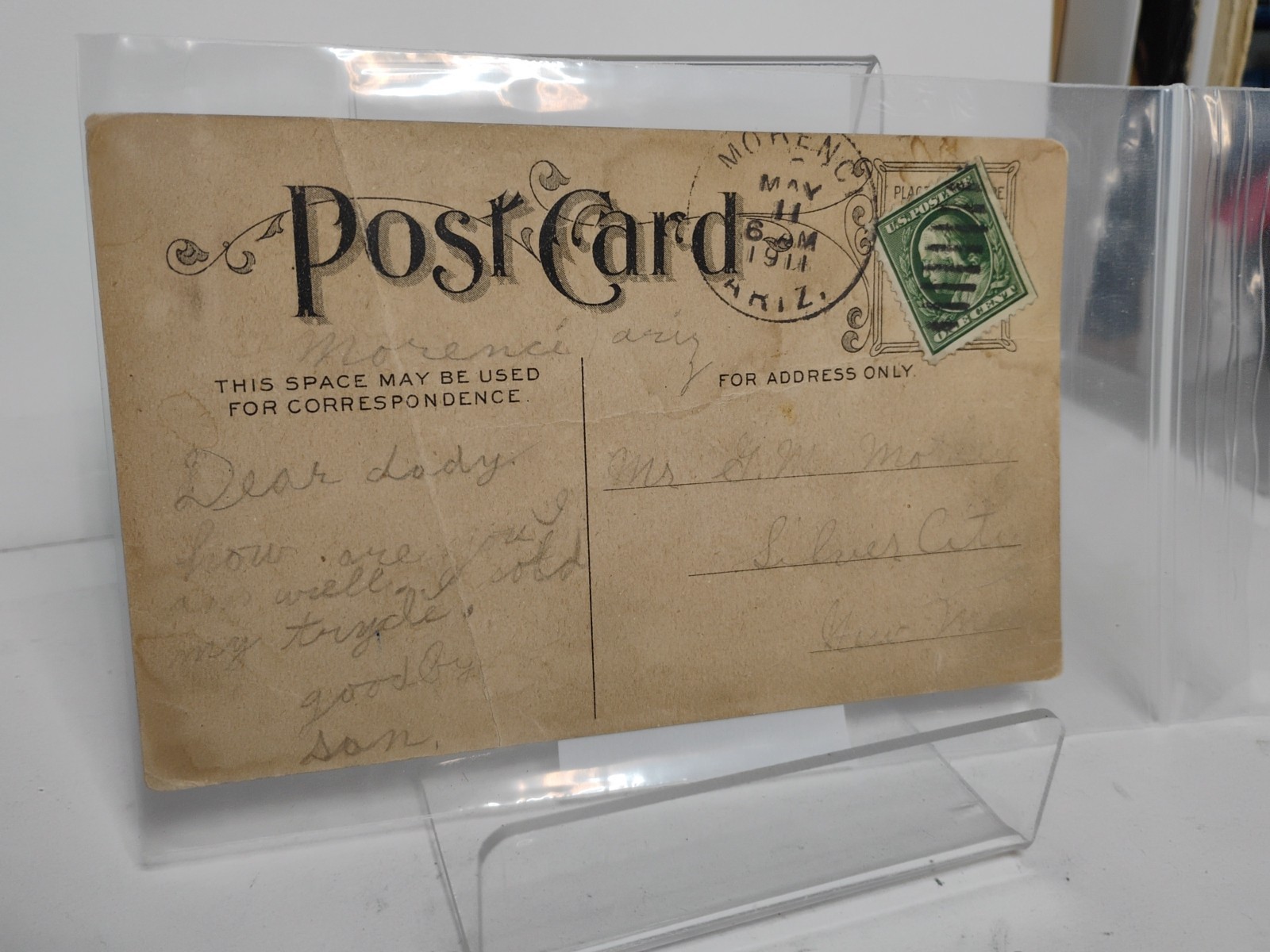 1911 Postcard Dear Daddy Amazing Rare 