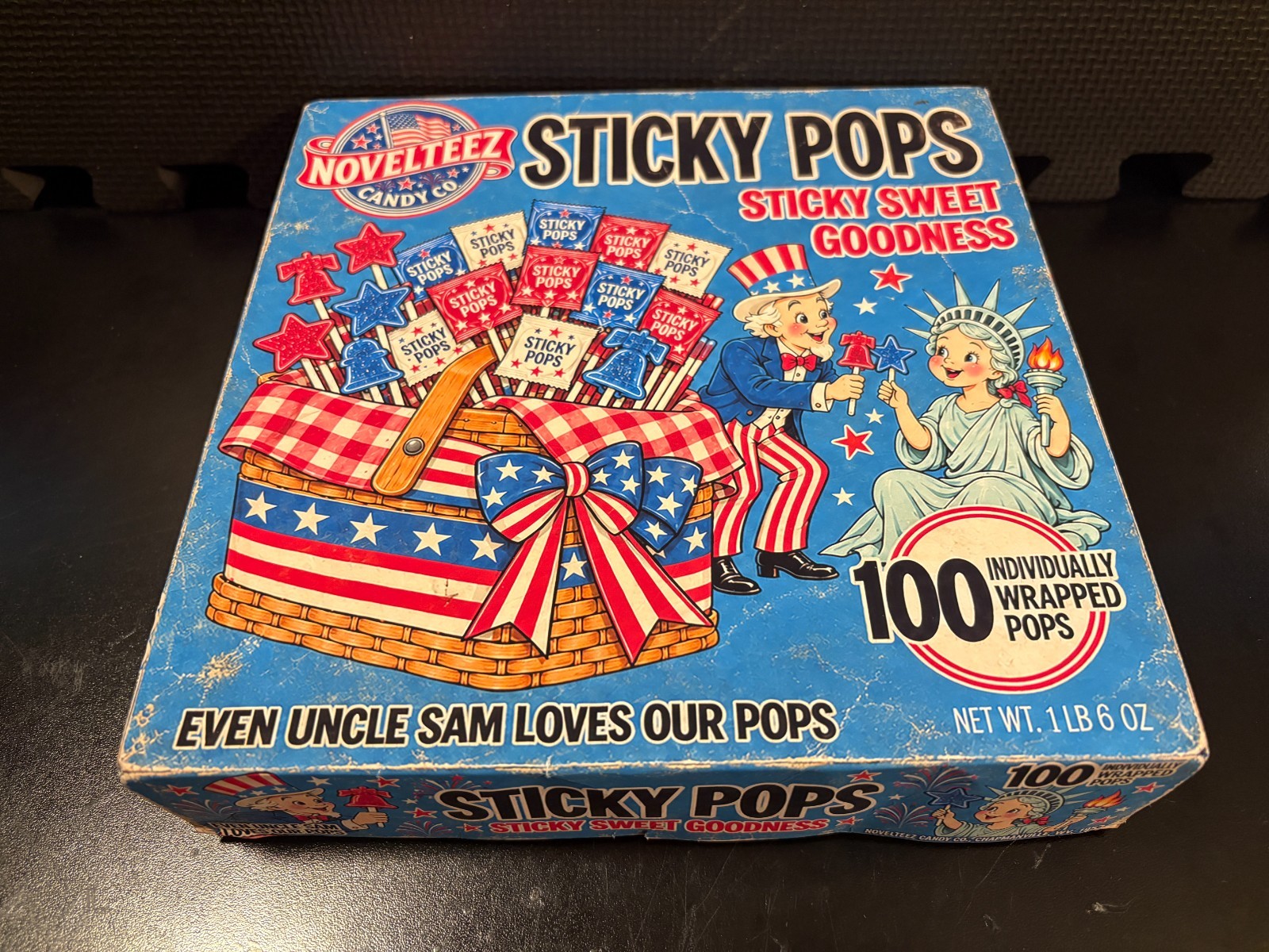 1957 Sticky Pops - July 4th, Inspired, Matte/Aged - Empty custom design box