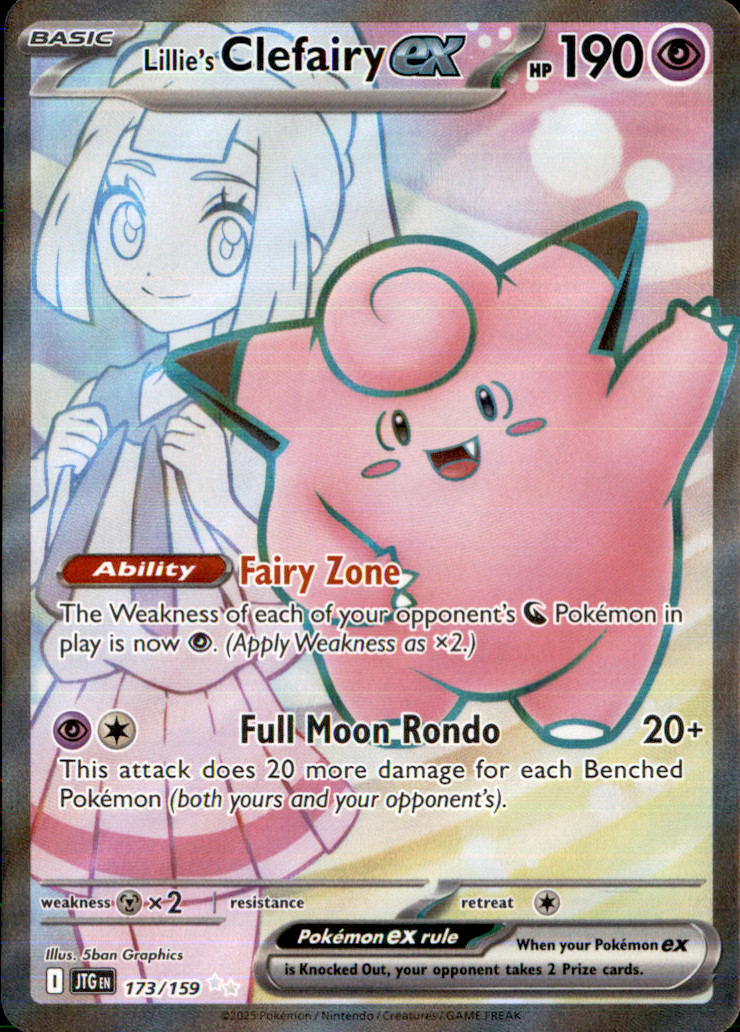 Pokemon | Lillie\'s Clefairy ex | 173/159 | Sv09: | Journey Together | Holo