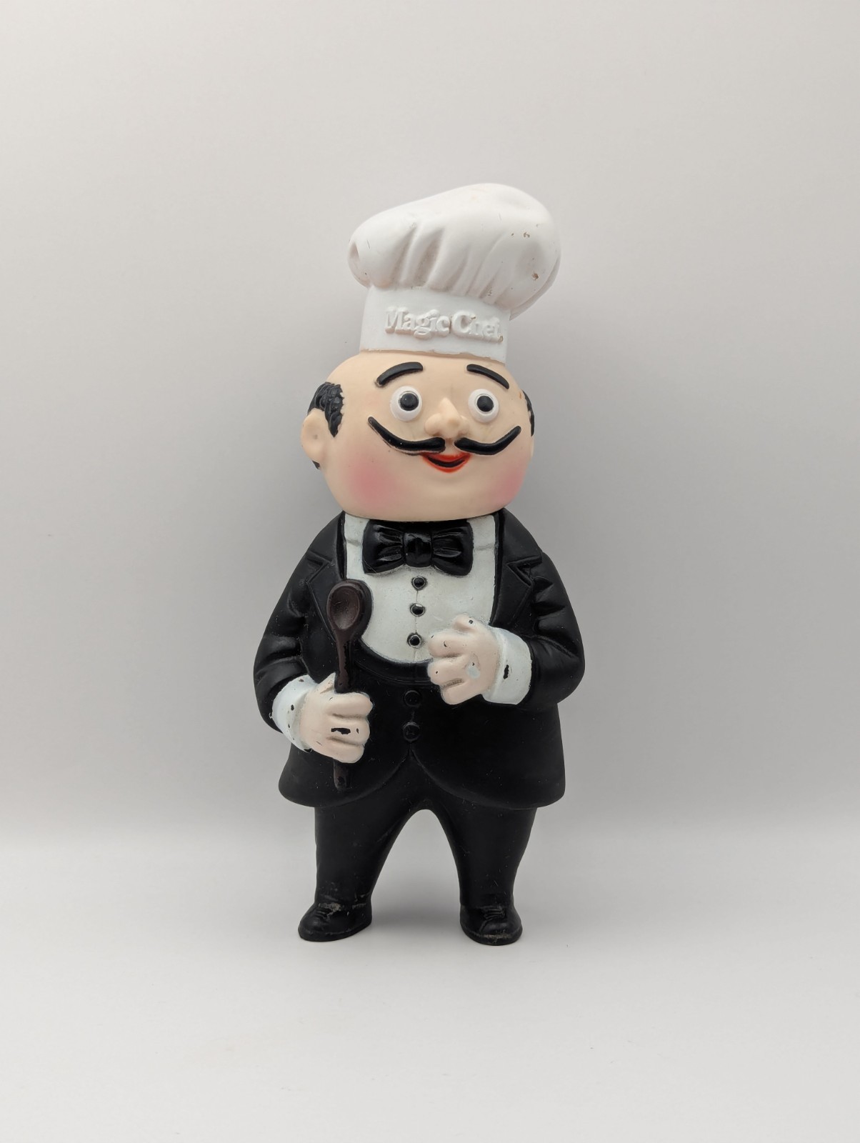 1980s Magic Chef Soft Vinyl Coin Piggy Bank 1980s Magic Chef Soft Vinyl Coin Piggy Bank