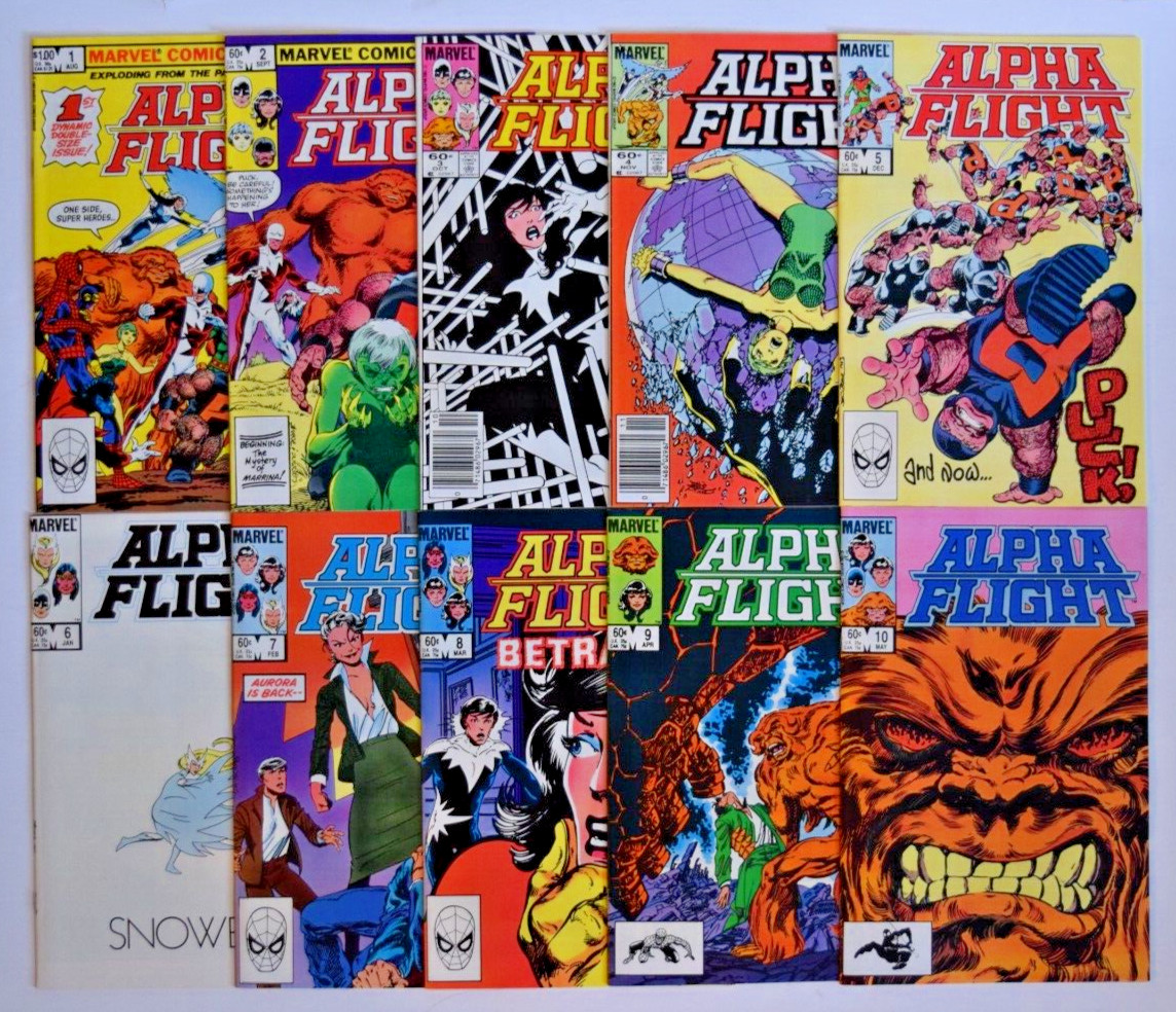 ALPHA FLIGHT (1983) 134 ISSUE COMPLETE SET #1-130, ANNUALS, SPECIAL MARVEL