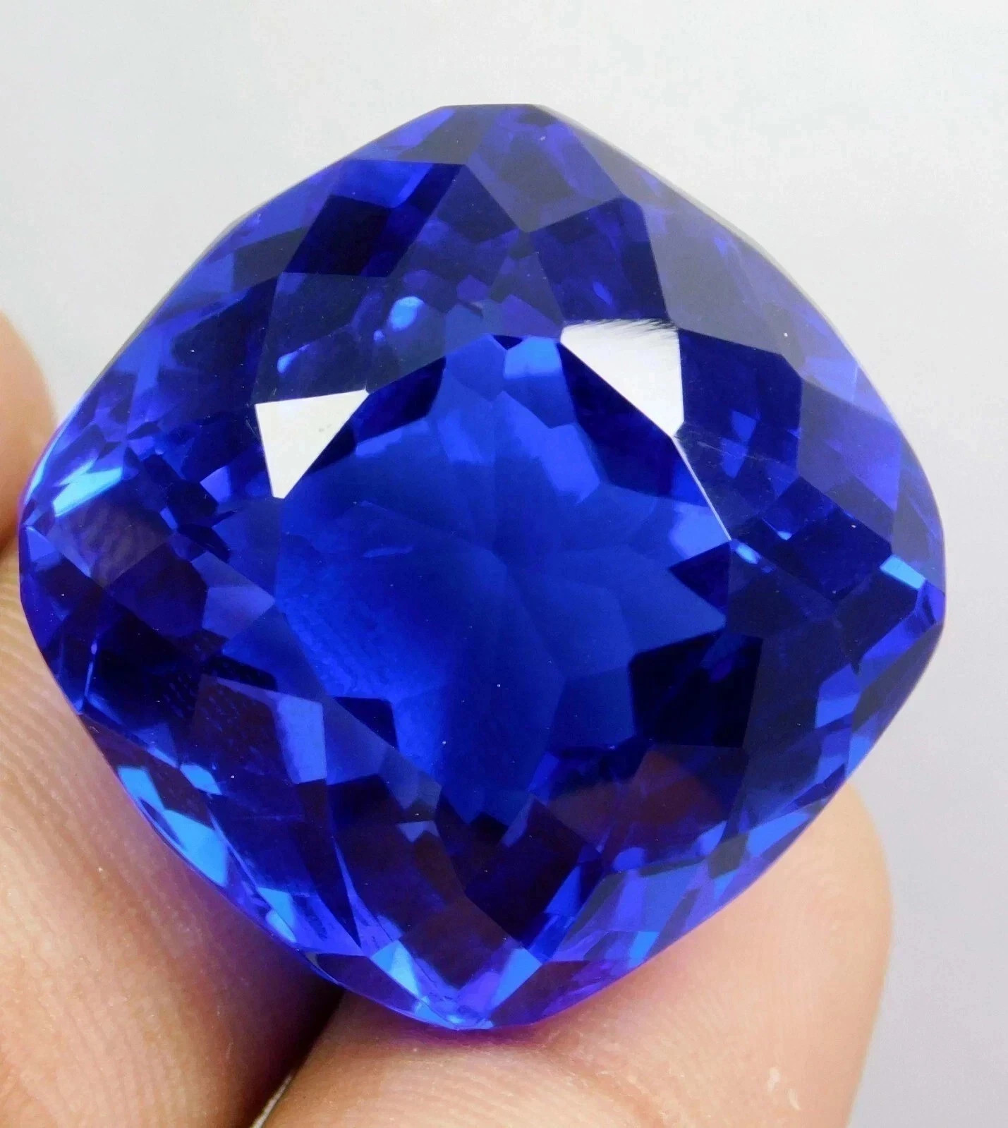 50 Ct Natural Flawless Blue Sapphire Cushion Cut Loose Certified Gemstone 50 Ct Natural Flawless Blue Sapphire Cushion Cut Loose Certified Gemstone