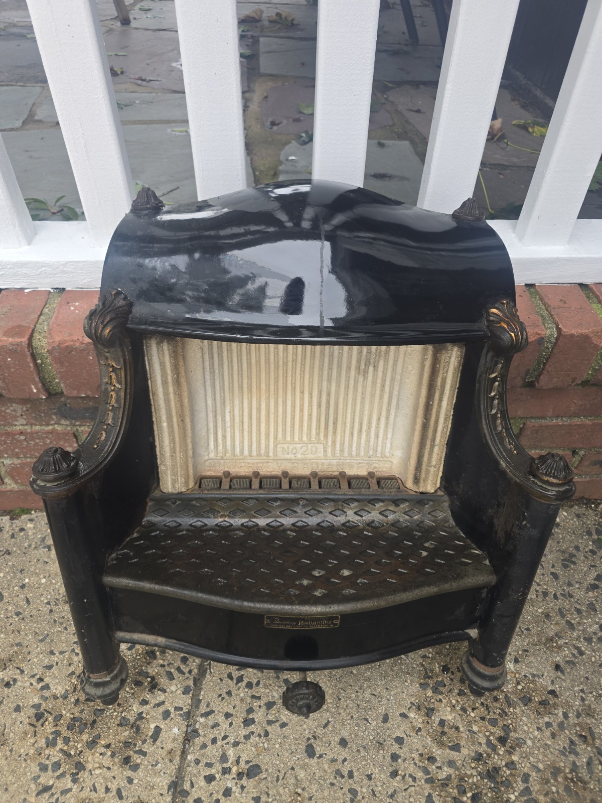 Antique Gas Heater Humphrey Radiant fire No. 20 Vintage Great Shape