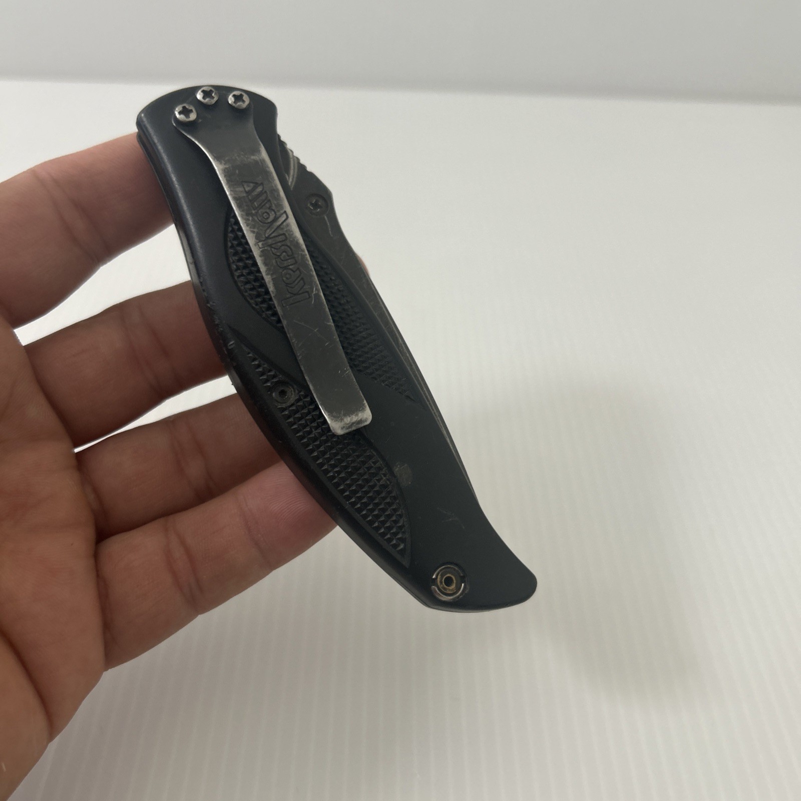 Vintage Kershaw 1550ST Blackout Ken Onion USA Assisted Folding Knife Vintage Kershaw 1550ST Blackout Ken Onion USA Assisted Folding Knife