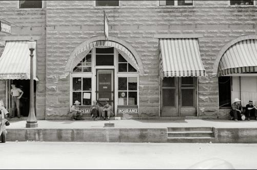 Photo:Clarksville Arkansas 1935 Street Scene Small Town Storefronts