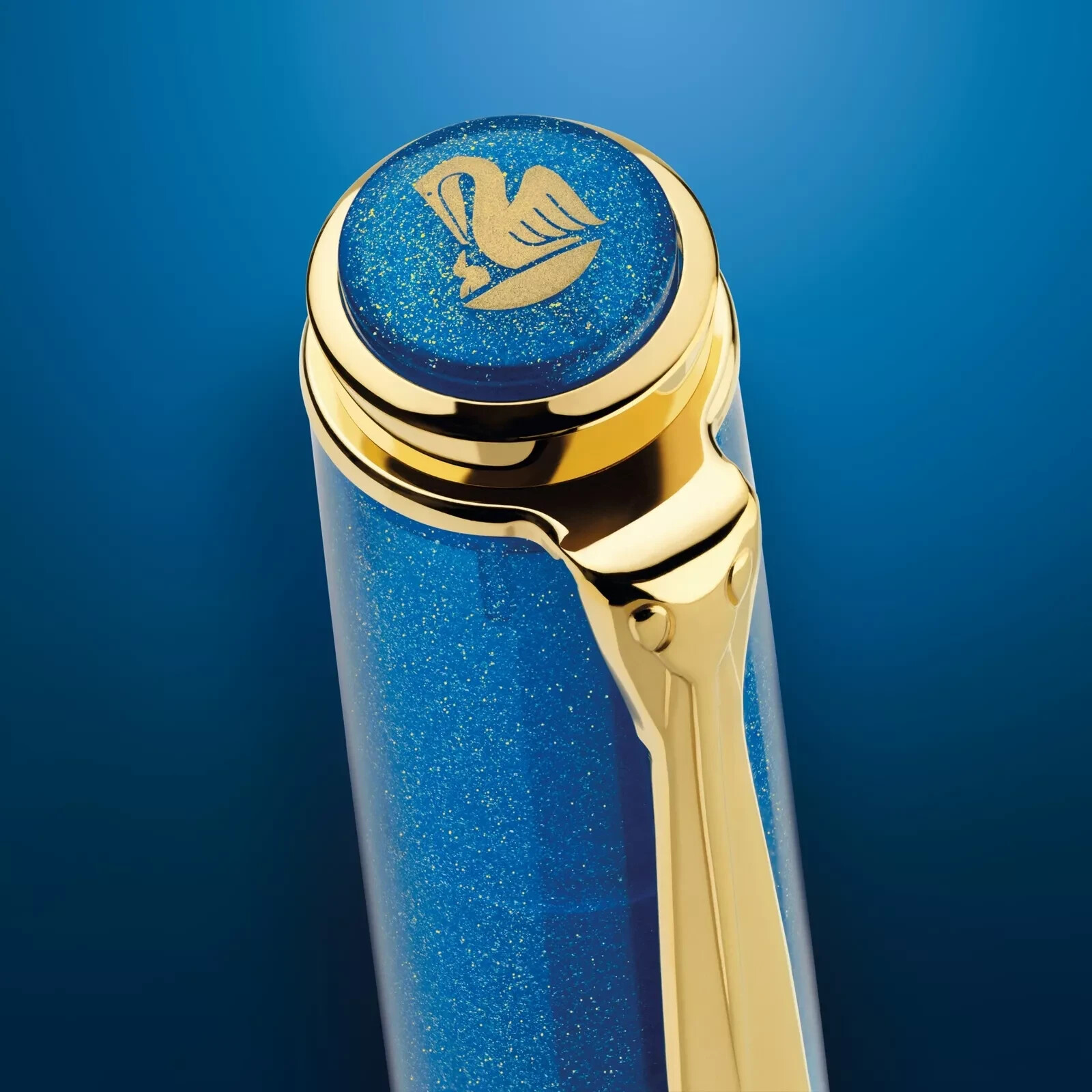 Pelikan Fountain Pen Classic M200 Golden Lapis  Fine nib