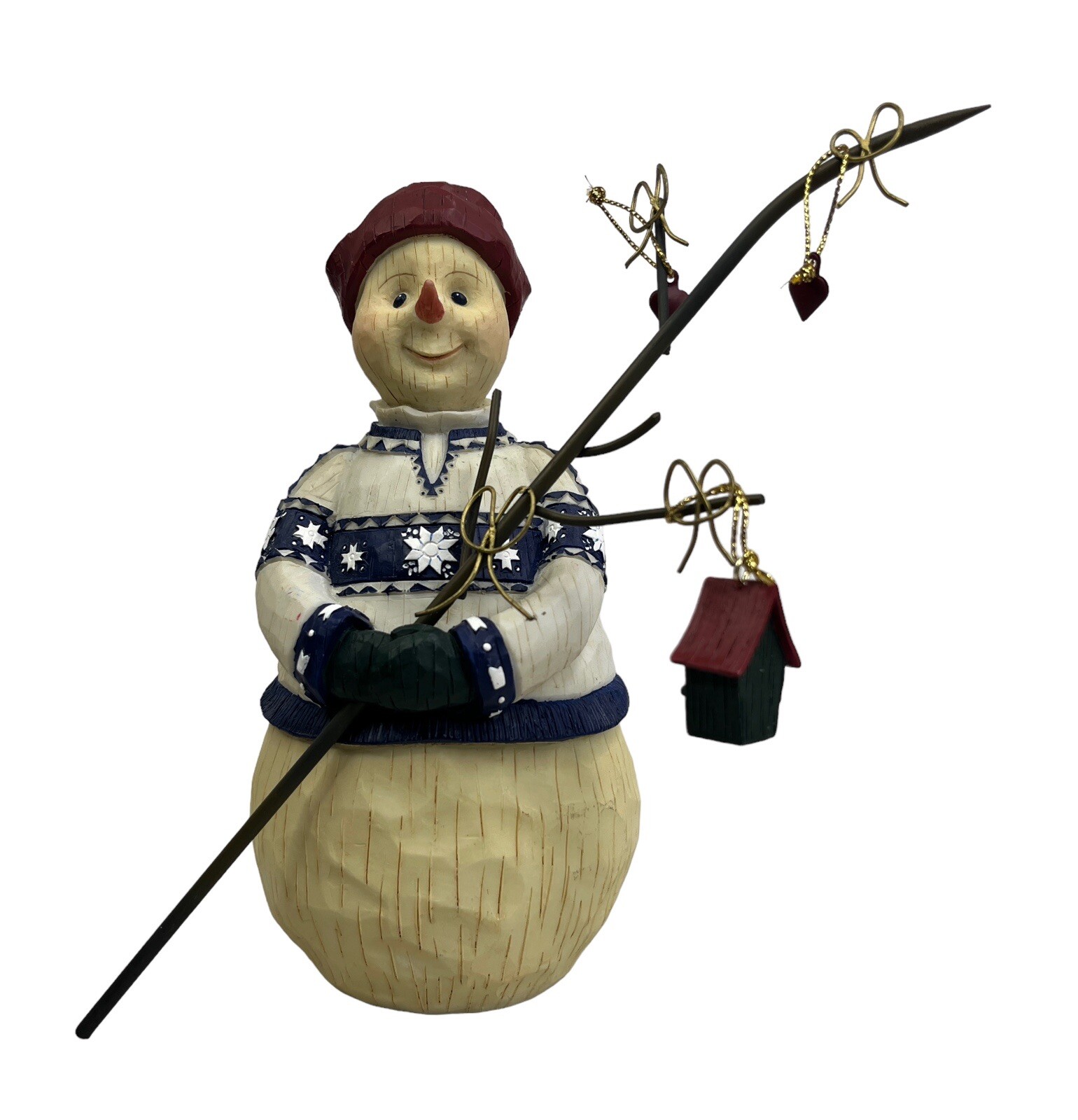 Kathy Killip 2000 Demdaco Sweater Snoman Ornament - Retired #12058