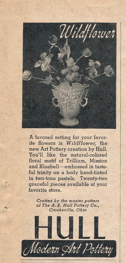 Magazine Ad - 1946 - Hull Pottery - Crooksville, OH - \