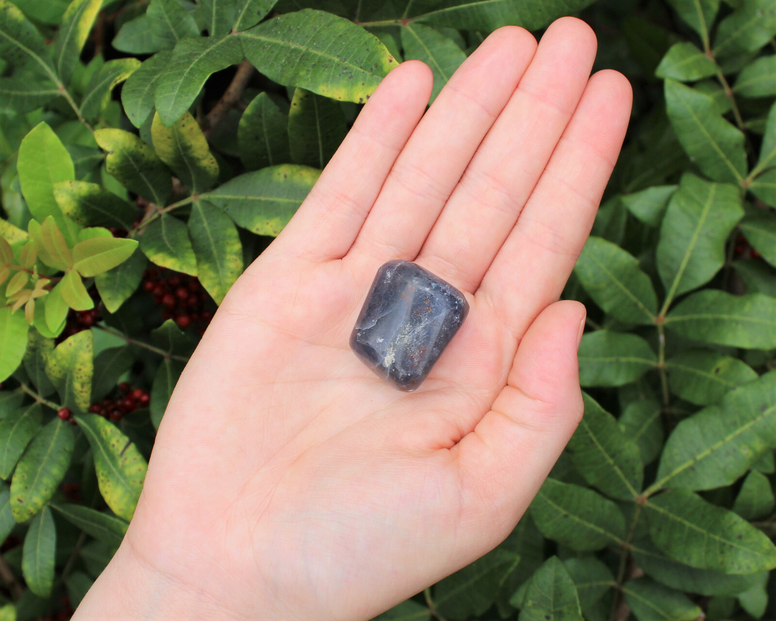 1 Iolite Tumbled Stone: 'A' Grade Natural Polished Crystal
