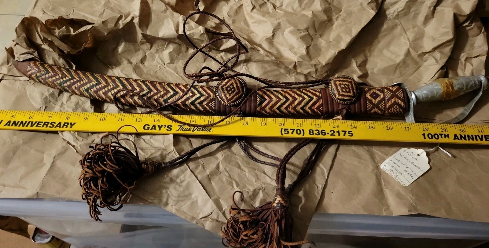 Vintage West African Manding Tourist Sword