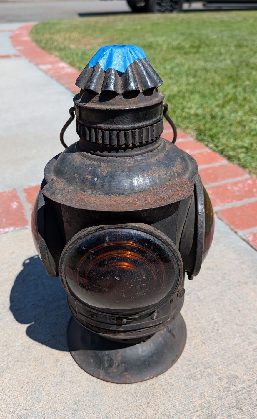 NEW HAVEN NYNH&H RAILROAD BOSTON DIVISION PETER GRAY RIGHT CABOOSE MARKER LAMP