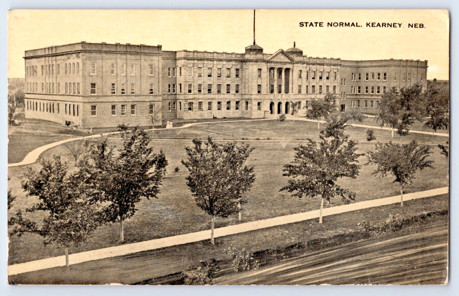 Kearney NE Nebraska State Normal School Antique 1910s Postcard