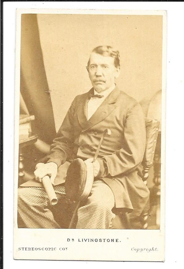 CDV: DR. DAVID LIVINGSTONE--SCOTTISH MISSIONARY & EXPLORER OF ARICA--1860s