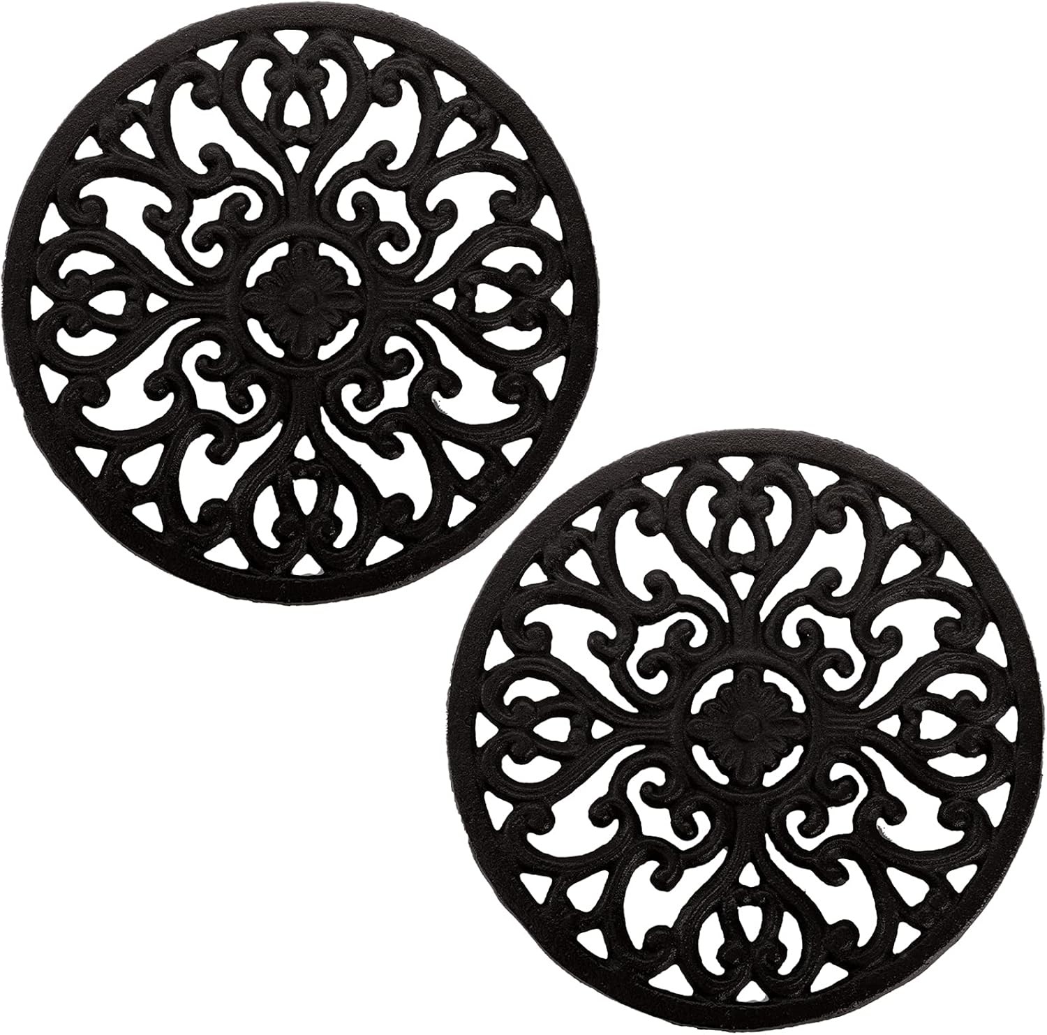 2 Pack Cast Iron Trivet, 6.8\ 2 Pack Cast Iron Trivet, 6.8\