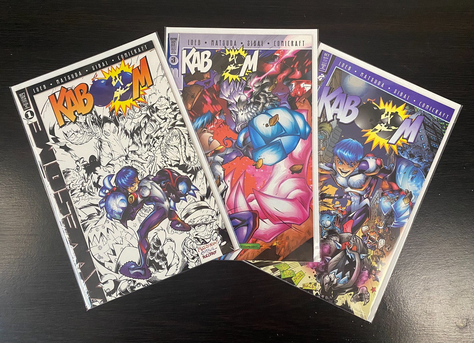 Kaboom #1-3 complete set Awesome Entertainment 1997 Kaboom #1-3 complete set Awesome Entertainment 1997