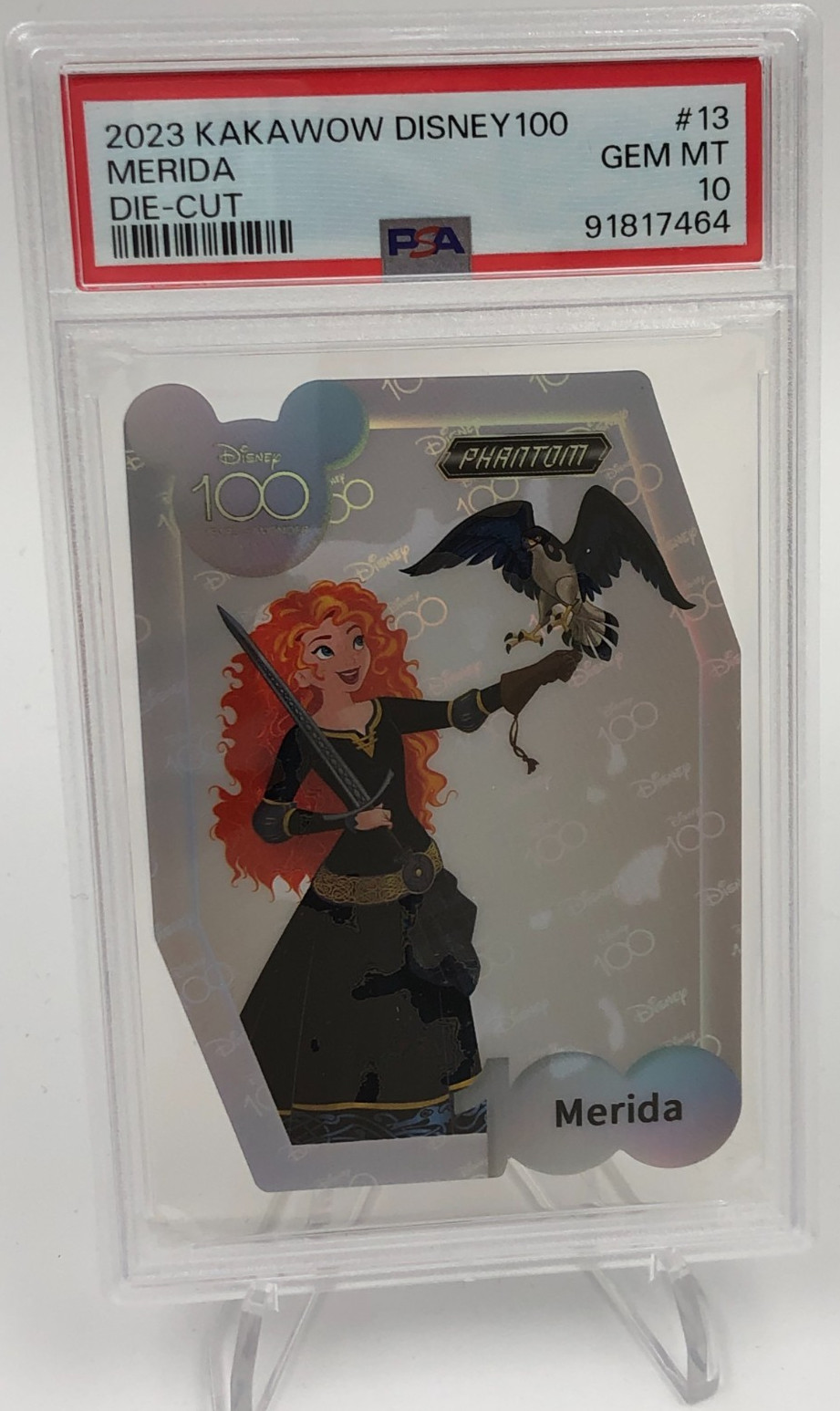2023 KAKAWOW DISNEY 100 MERIDA #13 Die-Cut BRAVE Card graded slab PSA GEM MT 10 2023 KAKAWOW DISNEY 100 MERIDA #13 Die-Cut BRAVE Card graded slab PSA GEM MT 10