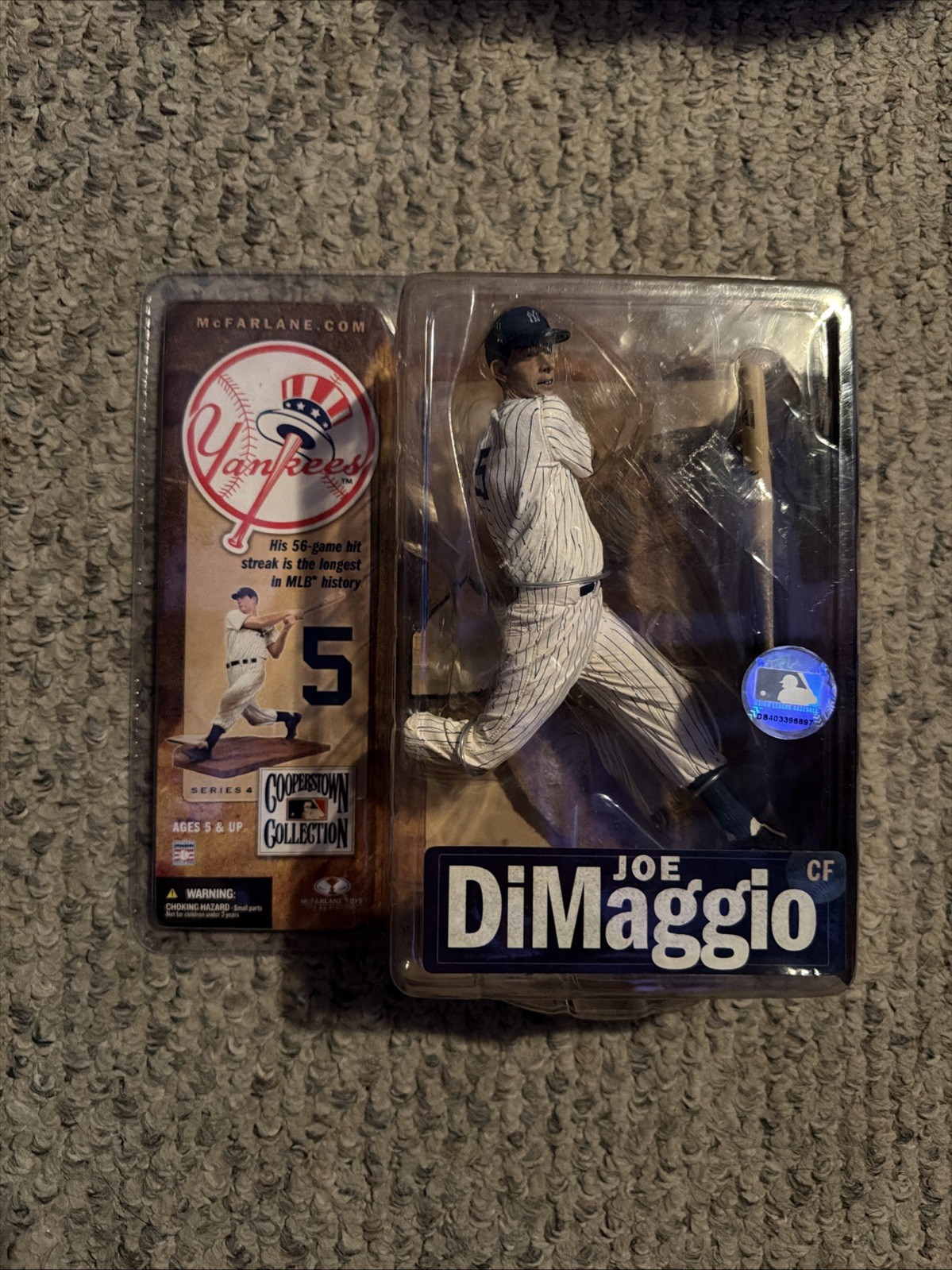 McFarlane Toys Joe DiMaggio New York Yankees Cooperstown MLB Figure S4 #5 McFarlane Toys Joe DiMaggio New York Yankees Cooperstown MLB Figure S4 #5