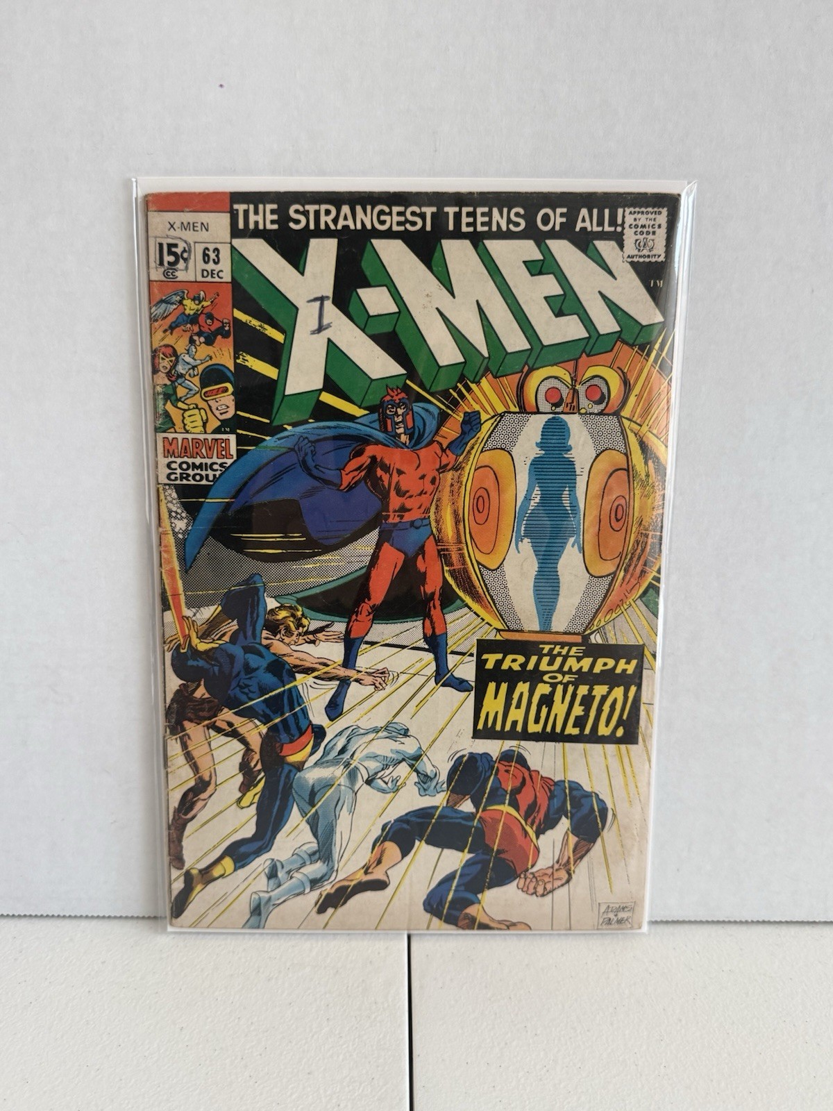 X-Men 63 1969 Neal Adams First Appearance Of Lorelei Magneto Cover Savage Land X-Men 63 1969 Neal Adams First Appearance Of Lorelei Magneto Cover Savage Land