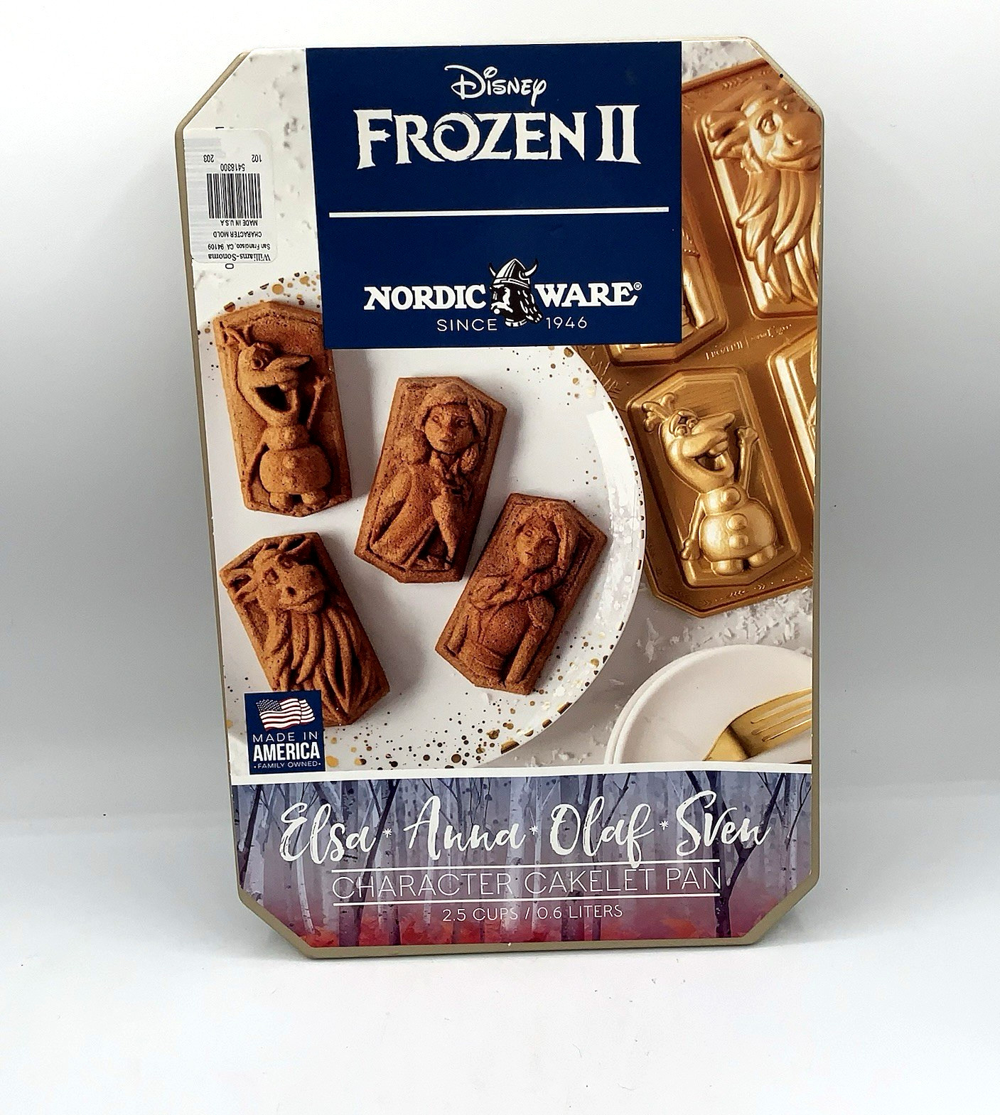 NEW Nordic Ware Disney Frozen II Cakelet Cake Pan Portraits Elsa Anna Olaf Sven NEW Nordic Ware Disney Frozen II Cakelet Cake Pan Portraits Elsa Anna Olaf Sven