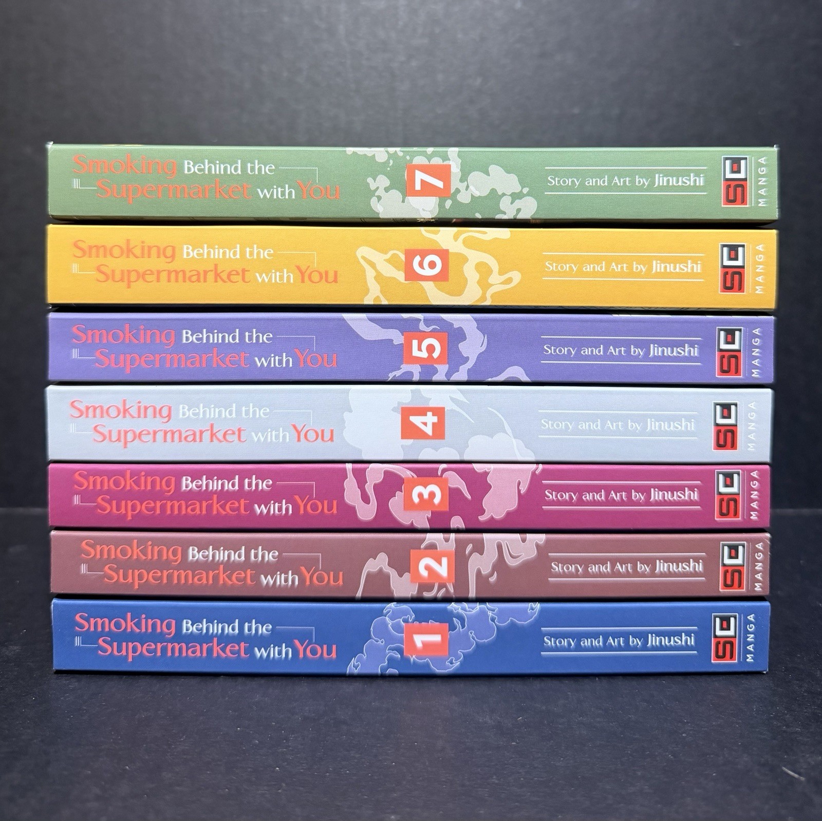 Smoking Behind the Supermarket with You Manga Volumes 1-7 English Authentic Smoking Behind the Supermarket with You Manga Volumes 1-7 English Authentic