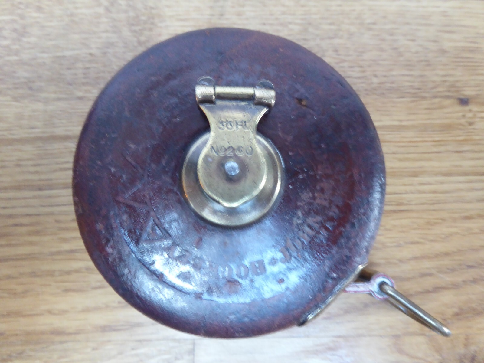 Vintage John Rabone & Sons Hockley Abbey 33ft No 260 Leather Tape Measure Vintage John Rabone & Sons Hockley Abbey 33ft No 260 Leather Tape Measure