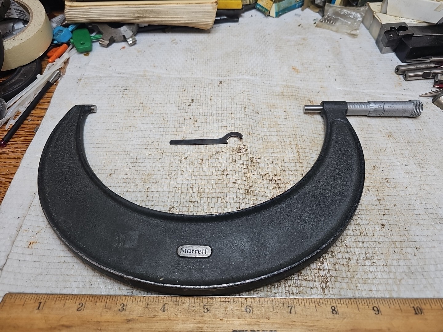 Vintage Starrett No. 436 Outside Micrometer 7-8\