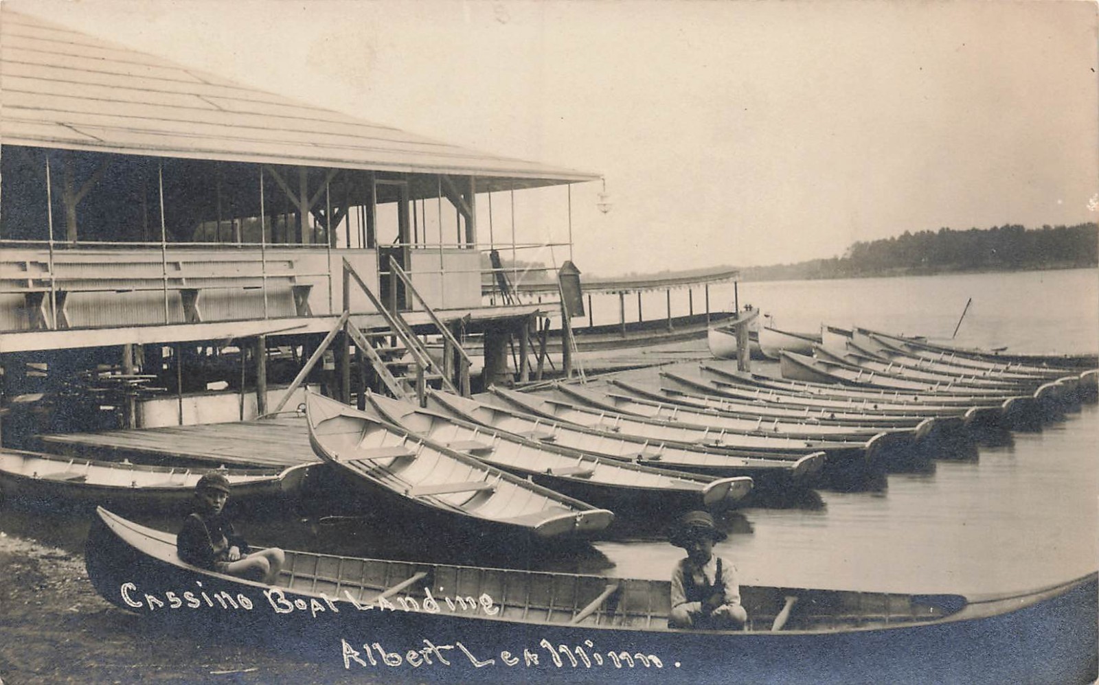 LP74 Albert Lea Minnesota Casino Boat Landing 1910 RPPC Postcard LP74 Albert Lea Minnesota Casino Boat Landing 1910 RPPC Postcard