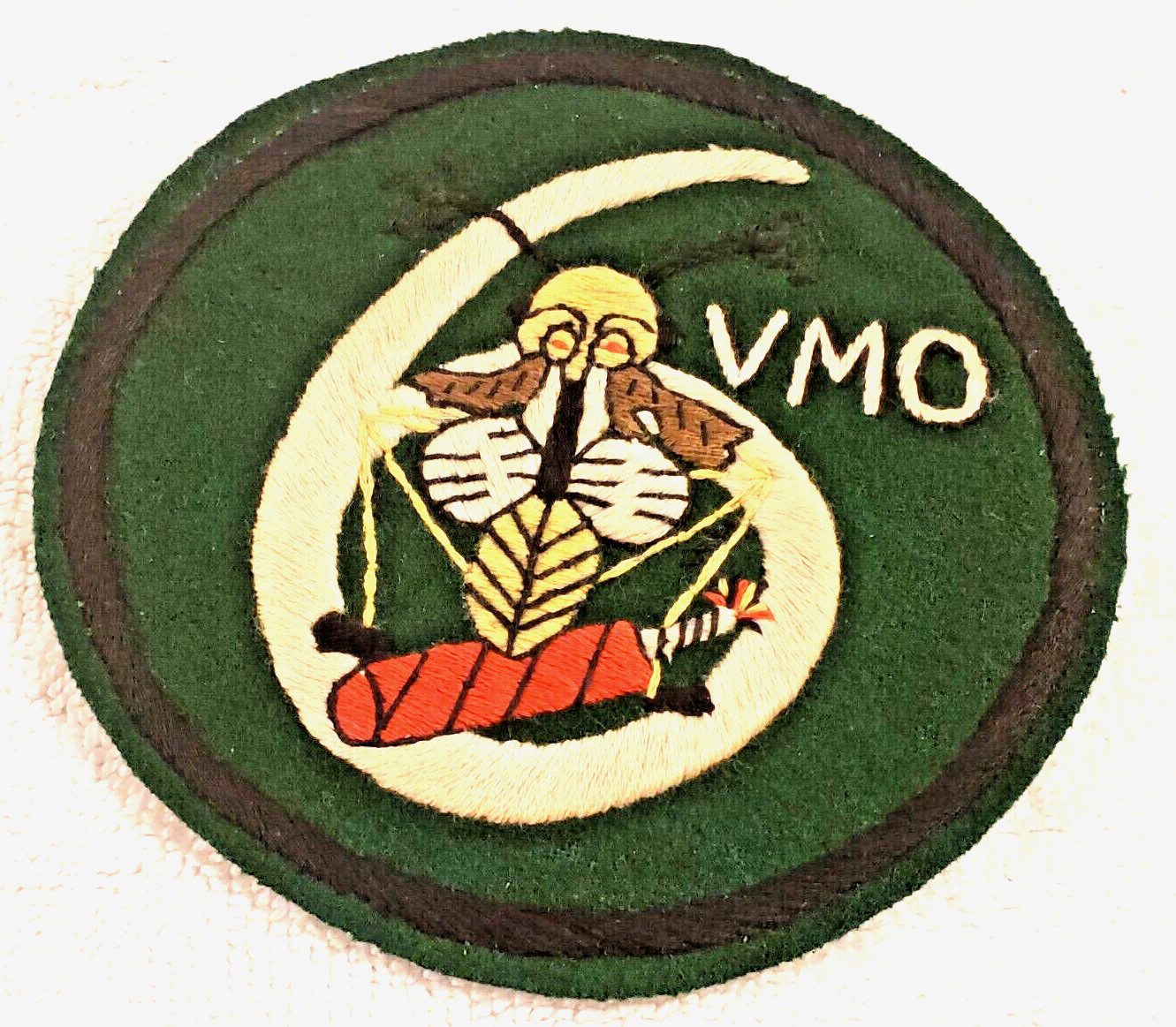 WW2 ERA VMO 6TH US MARINE CORPS OBSERVATION SQUADRON FLIGHT JACKET PATCH USMC
