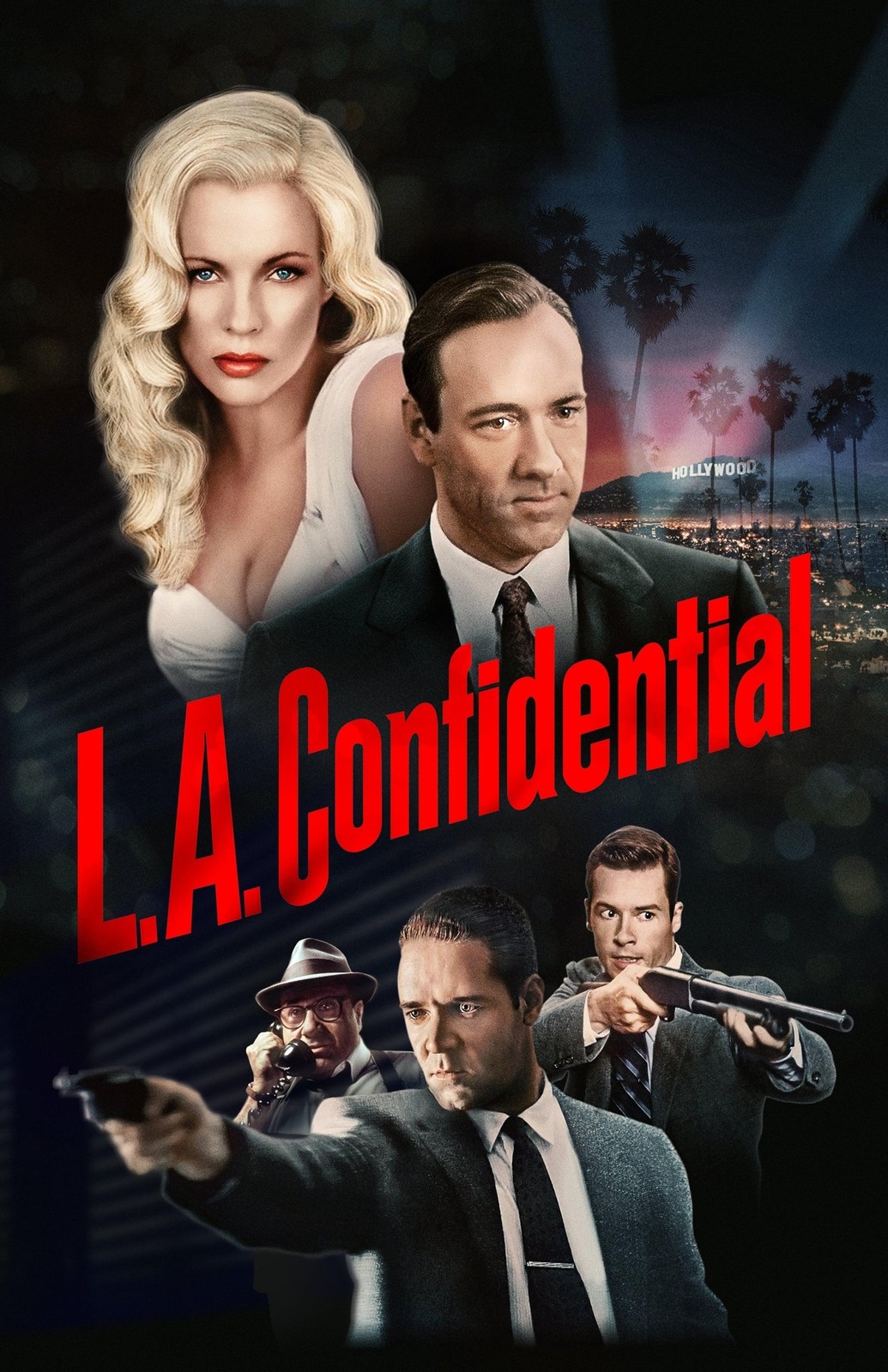 L.A. Confidential (1997) Movie Poster Print Wall Art Home Decor Vintage Film