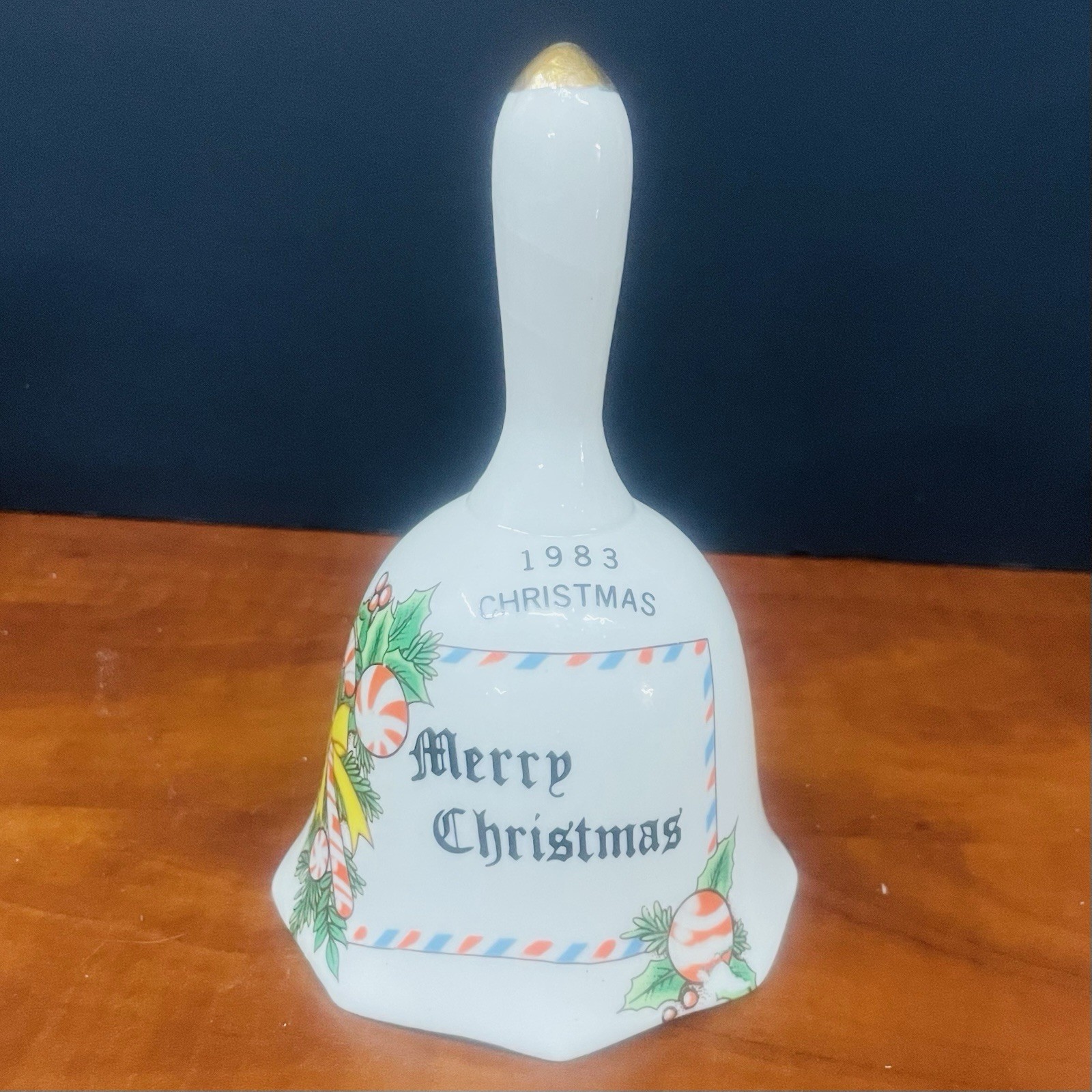 VTG 1983 Merry Christmas Wal-Mart Porcelain Bell 5½”