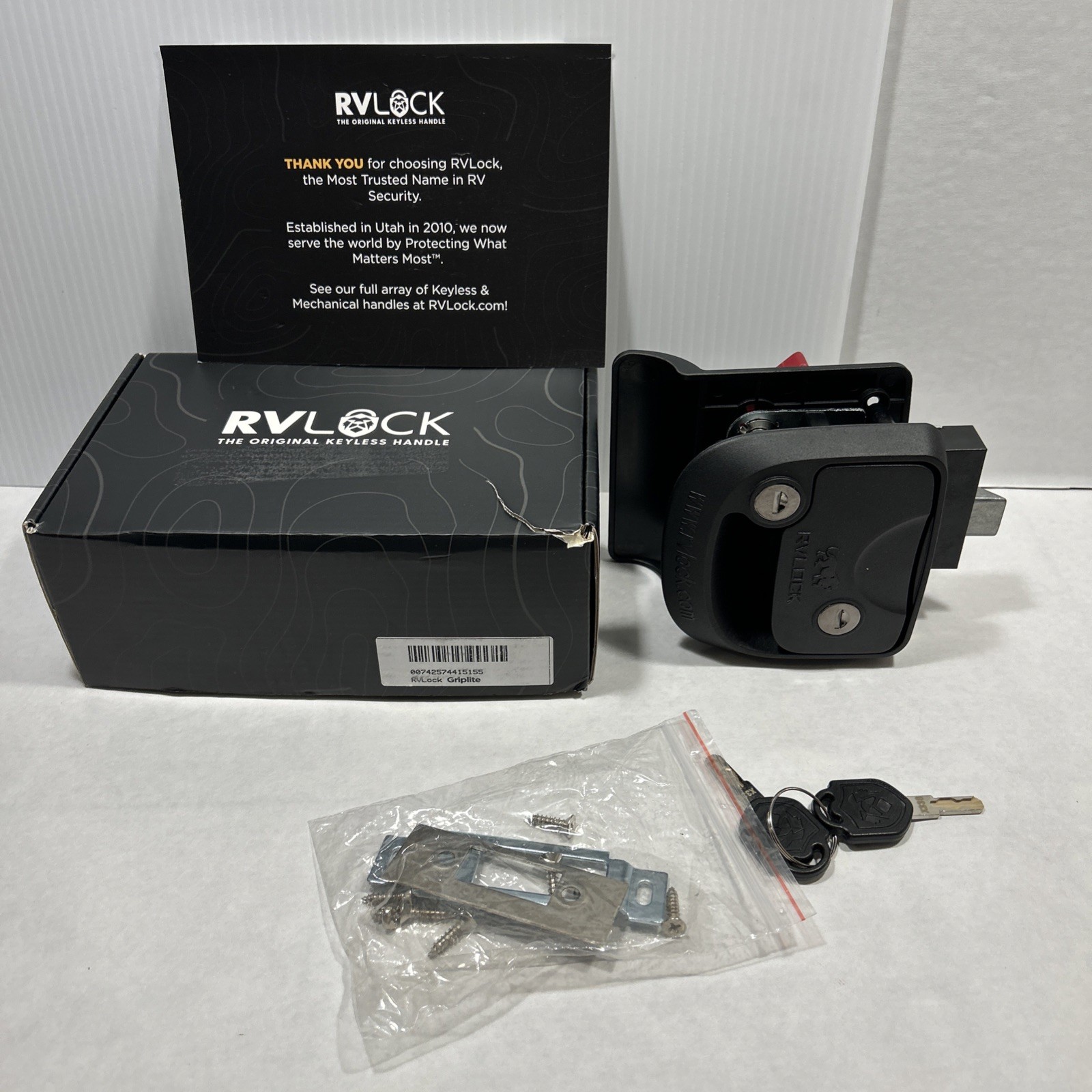 GripLite RV Door Lock Replacement for Secure Access with A Premium Feel, Made...