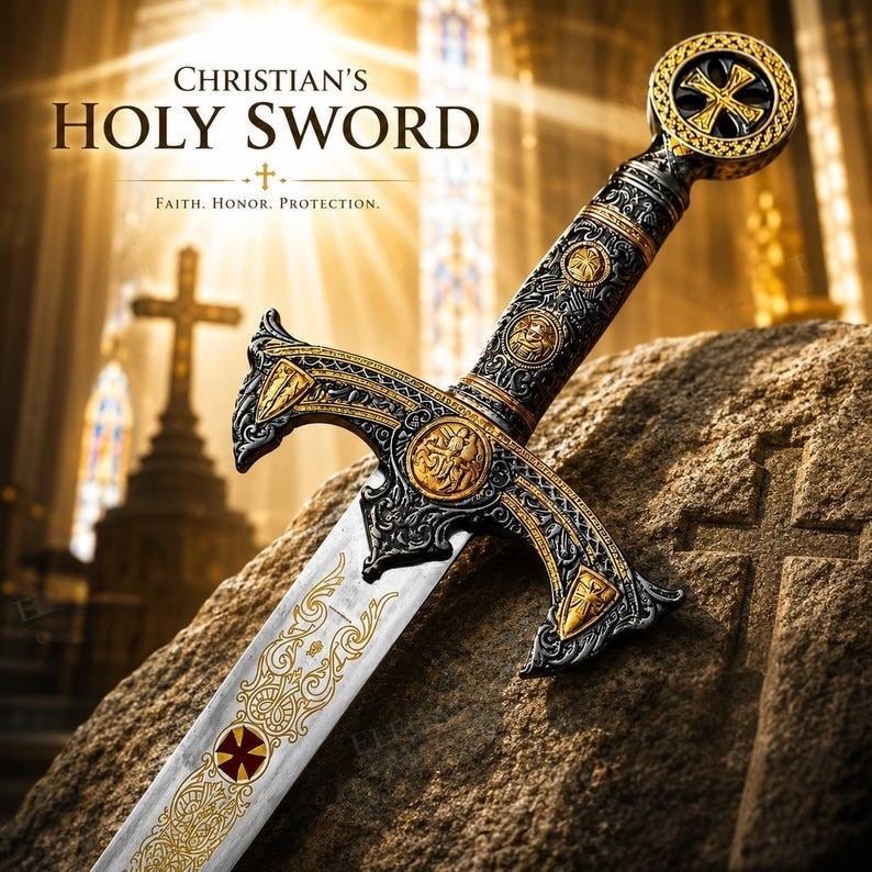 LEGENDAY MEDIEVAL SWORD RENAISSANCE CRUSADER KNIGHTS TEMPLAR MEDIEVAL